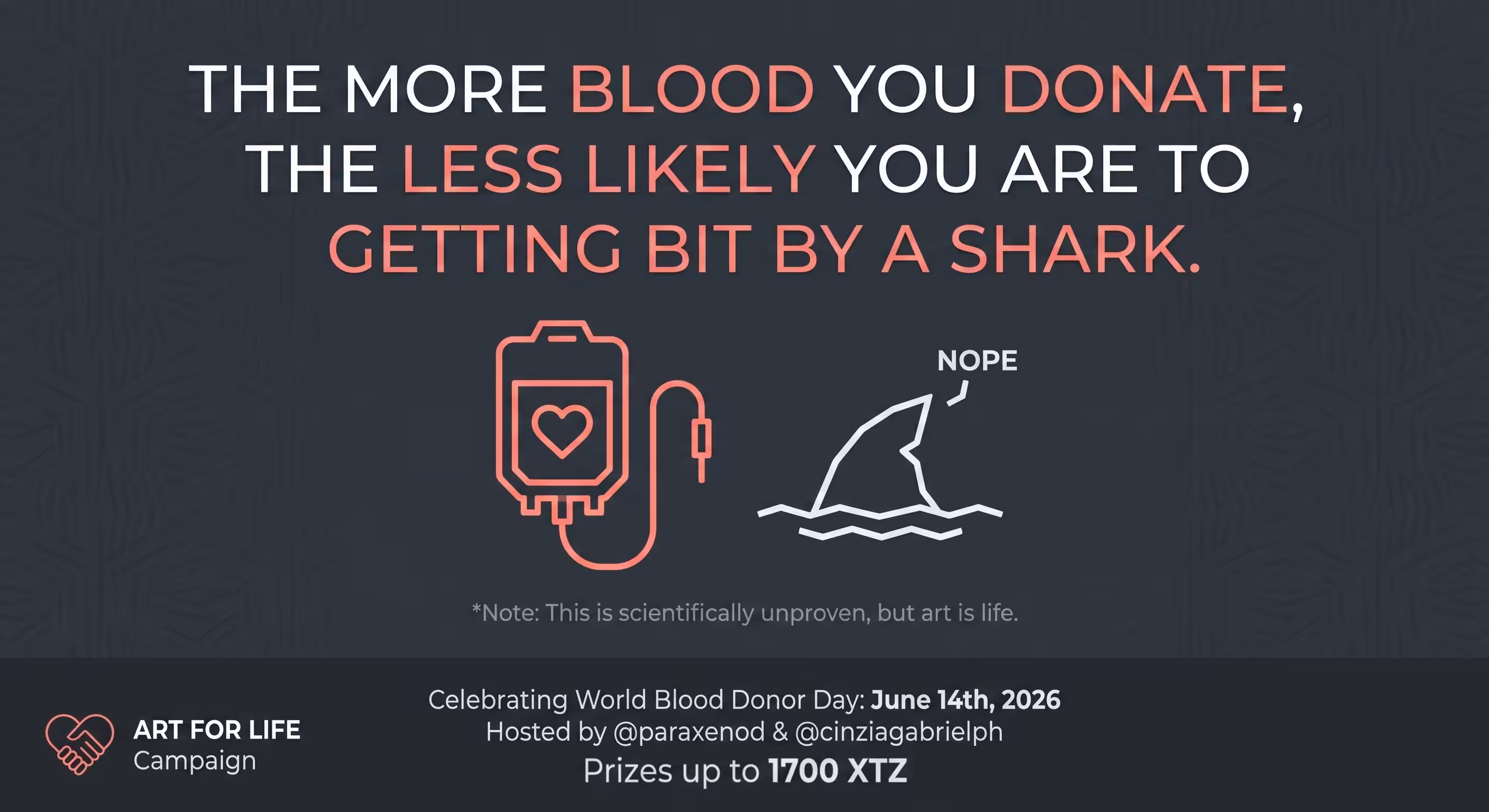 Donate Blood, Dodge Sharks