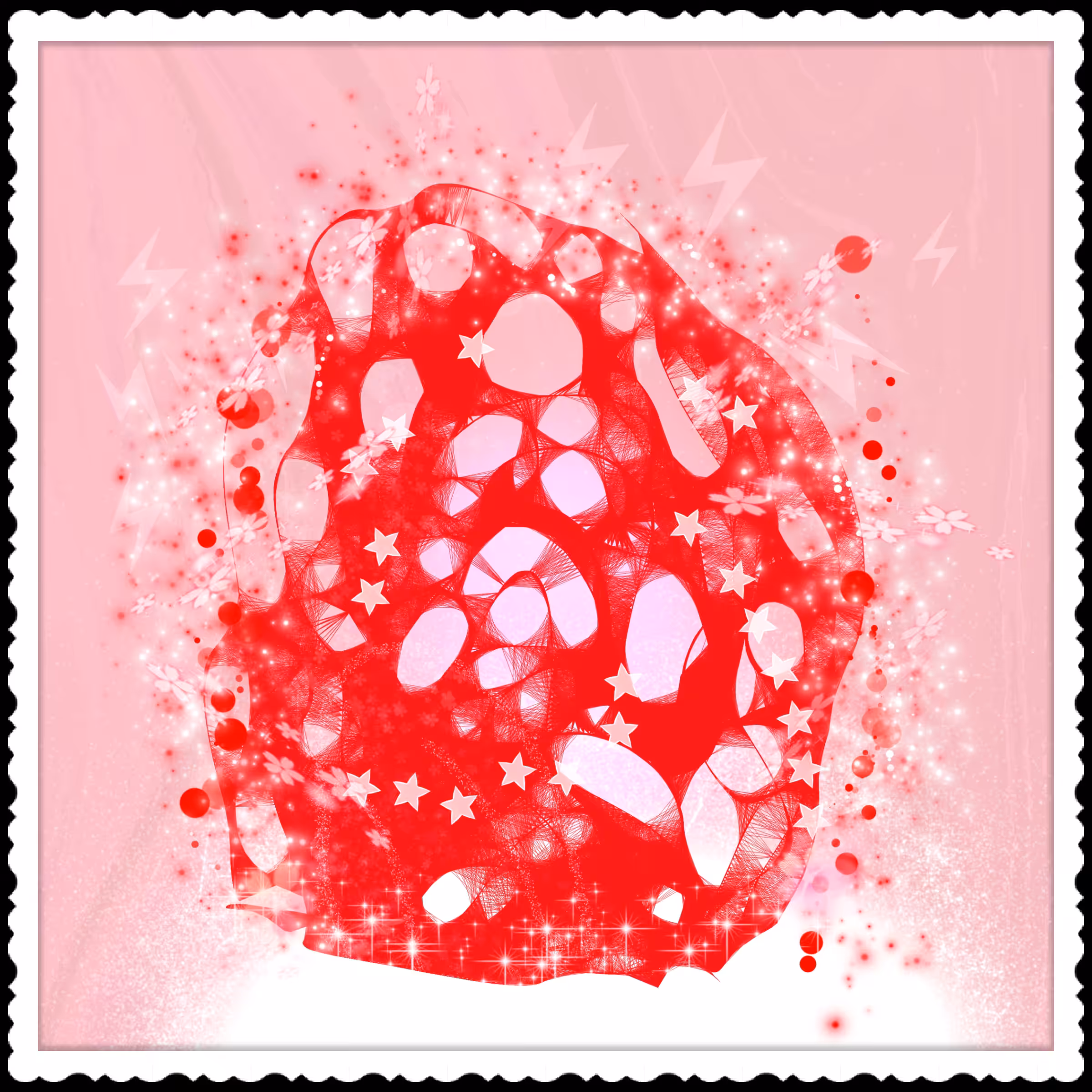 3D  Red Meteor