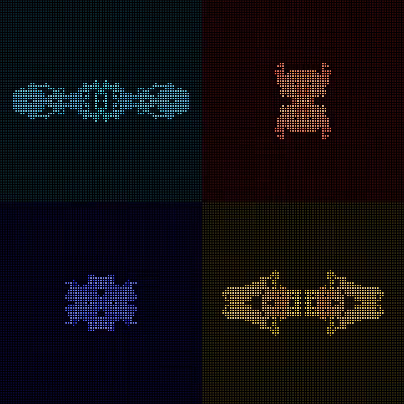 Dither Creatures 2x2 #45