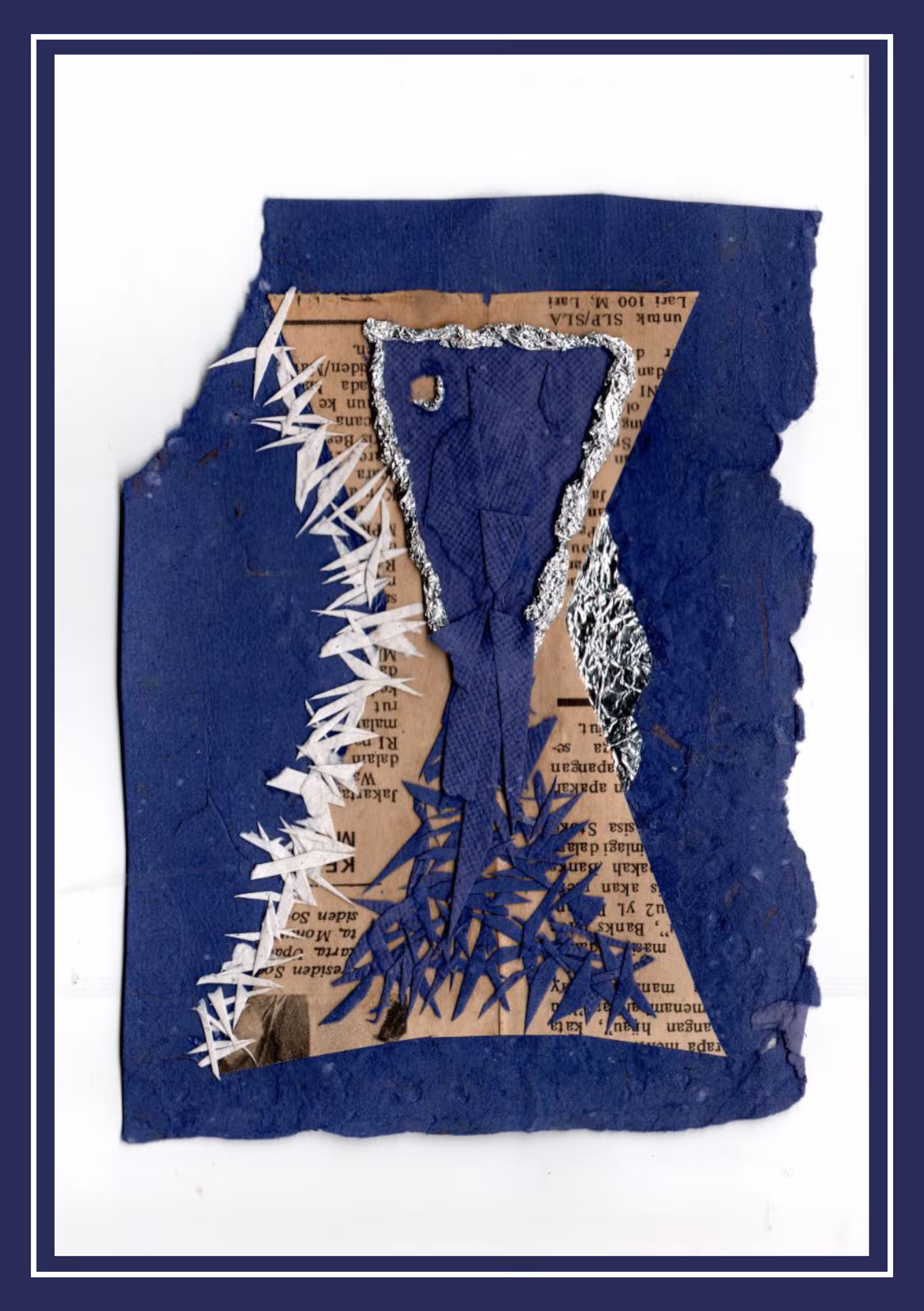 Silver and Blue #3 (Fiber Paper)