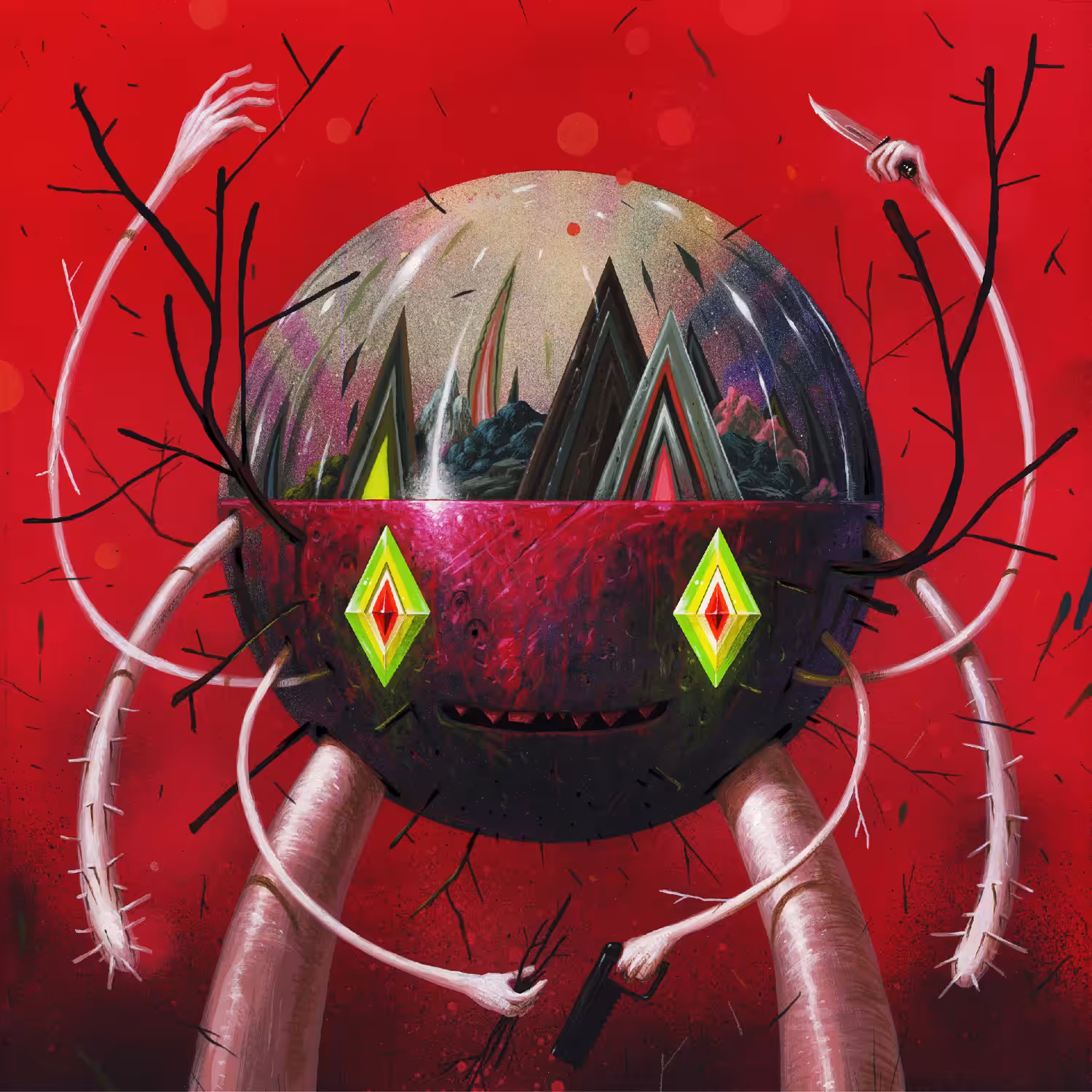 Red Terrarium Keeper