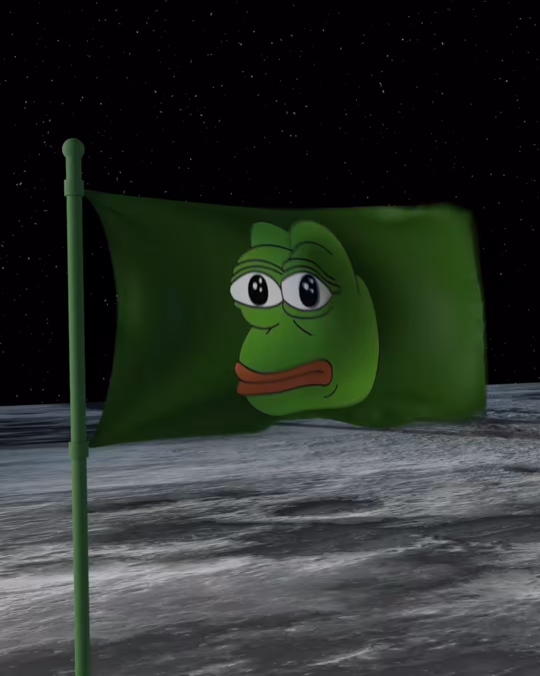 Pepe moon landing