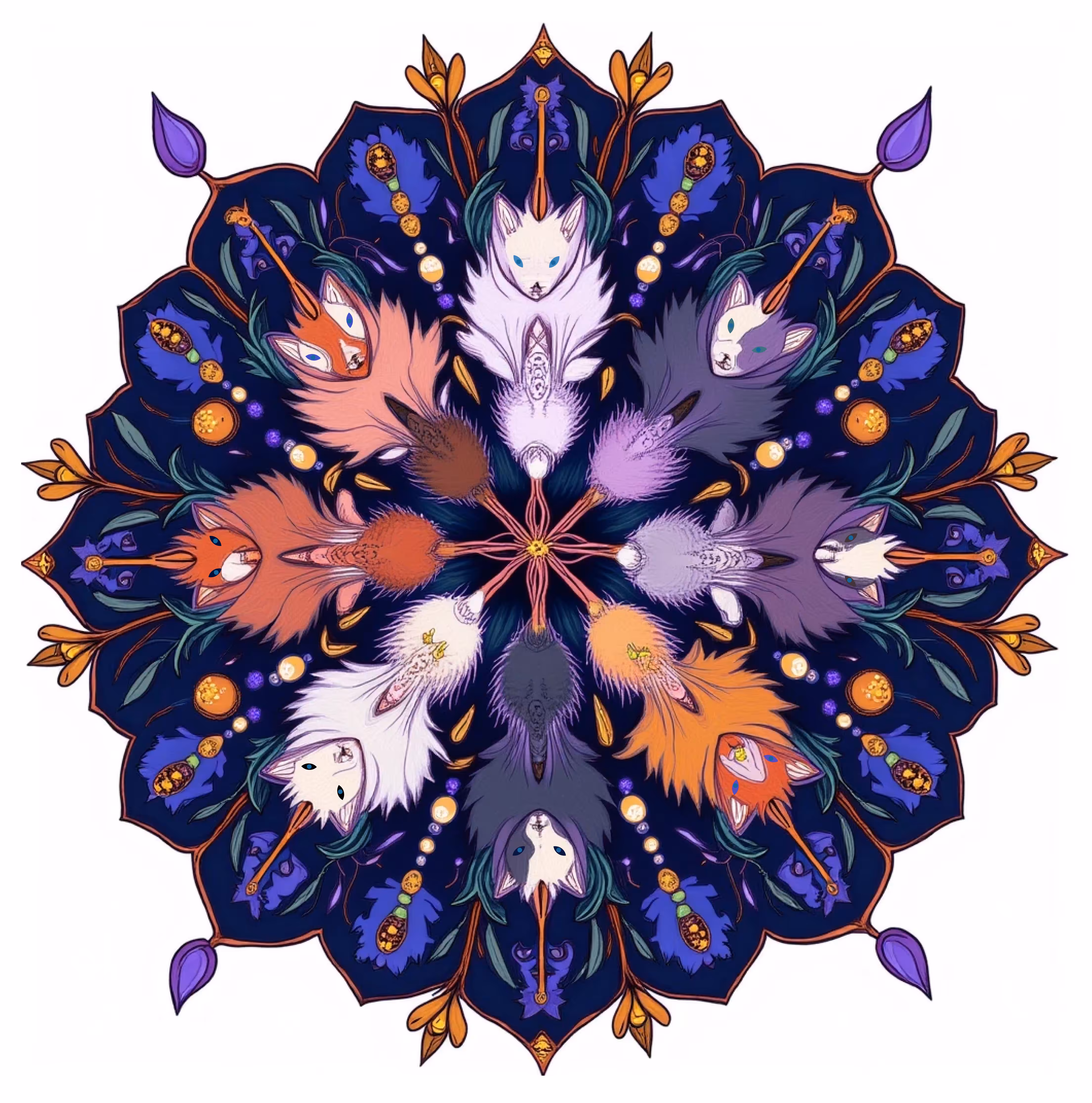 Feline Mandala