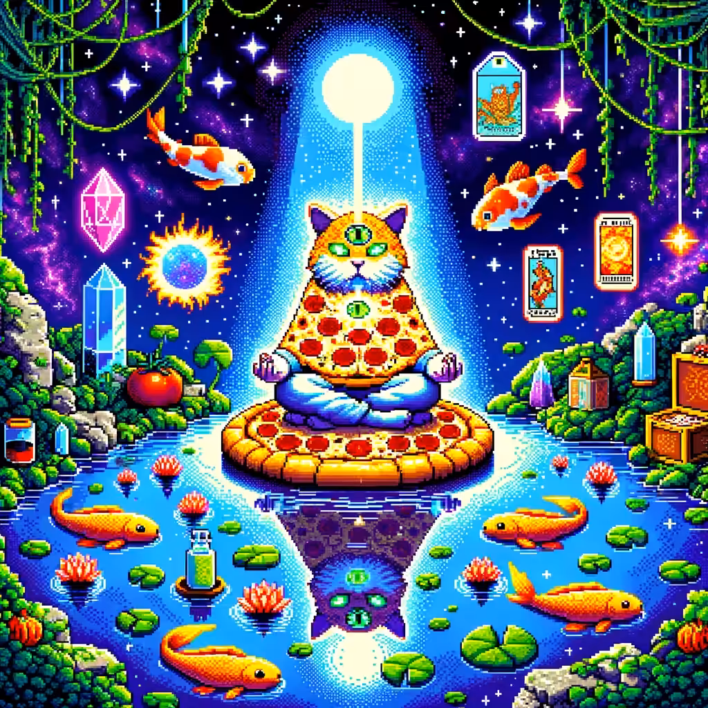 Pizza Pixel Art: Connected Crust