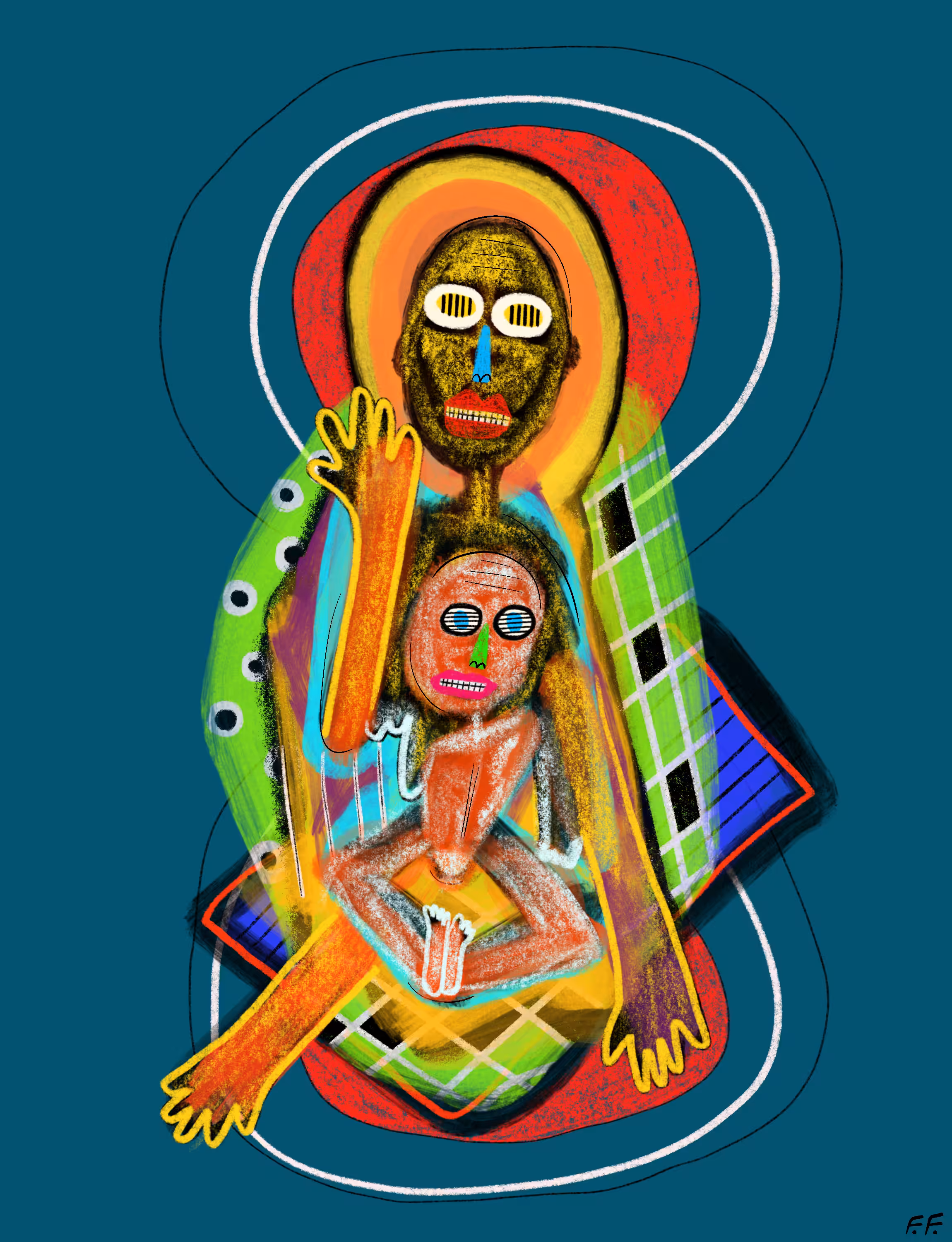 Mother and son