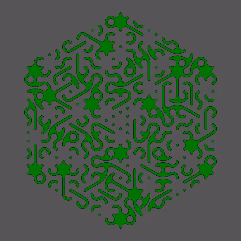 Threefold Symmetry - Dark Variations #436