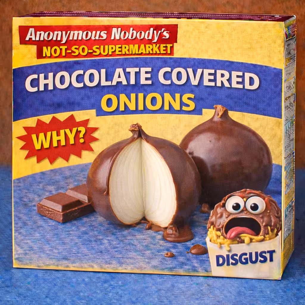 Anonymous Nobody’s Not-So-Supermarket: Chocolate Covered Onions