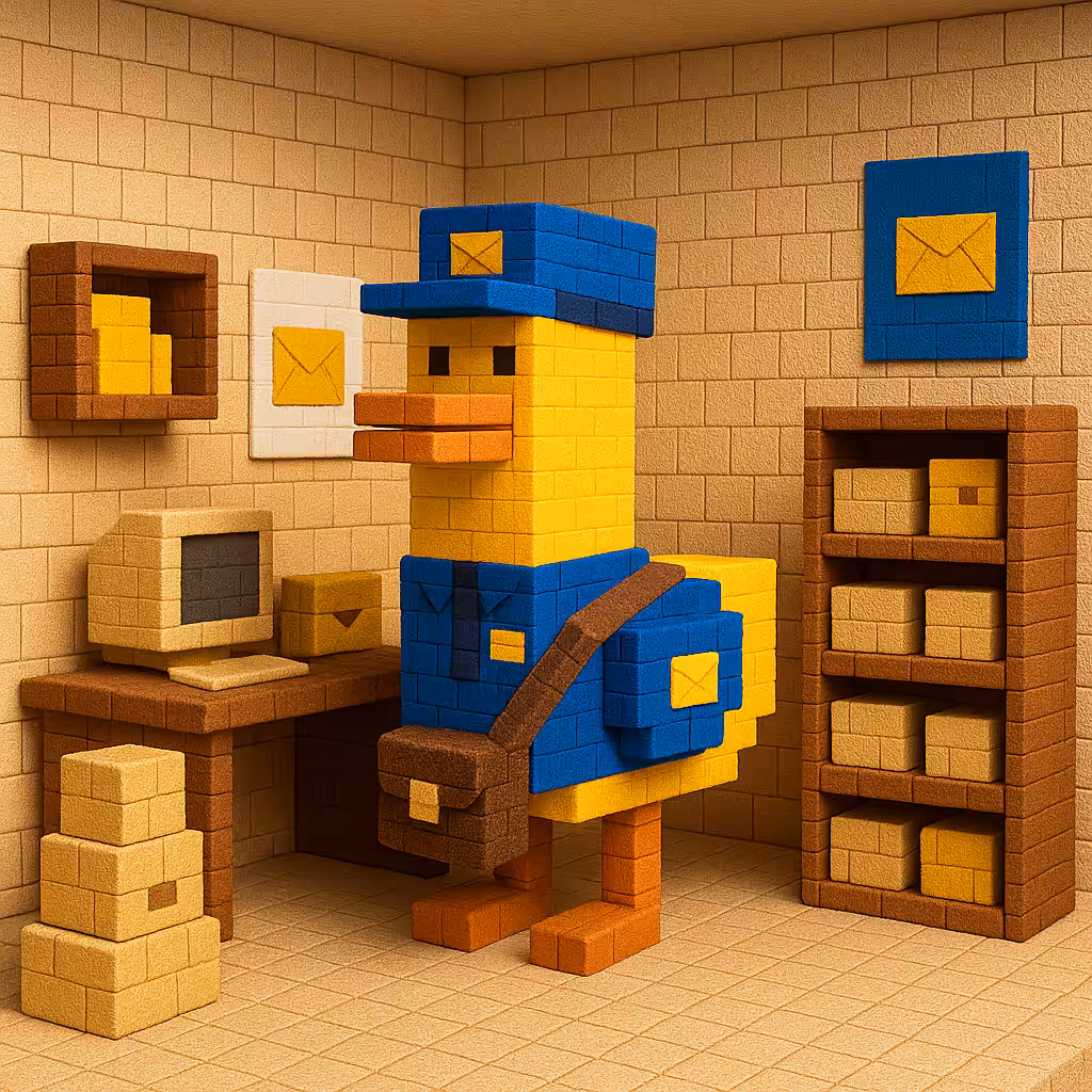 DUDE DUCK POSTMAN 