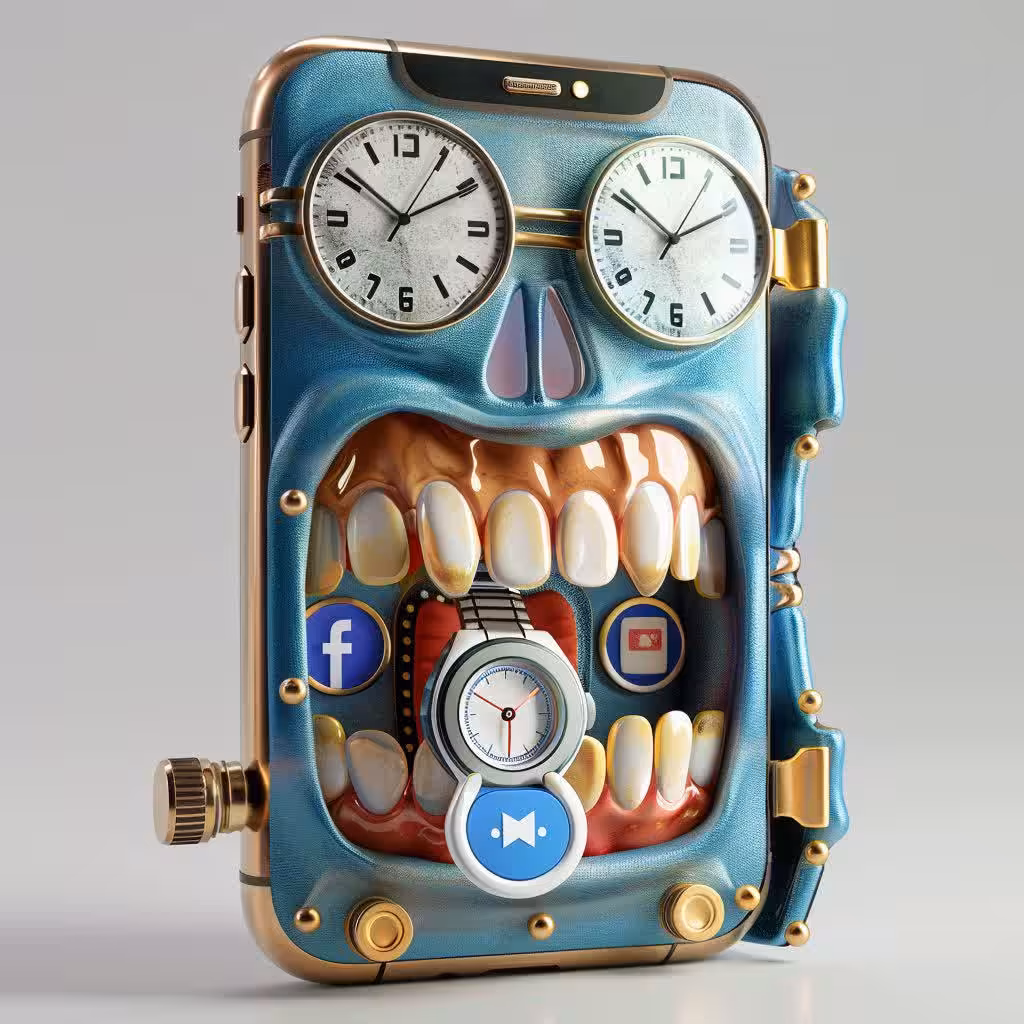 Time's beauty fades in the digital realm