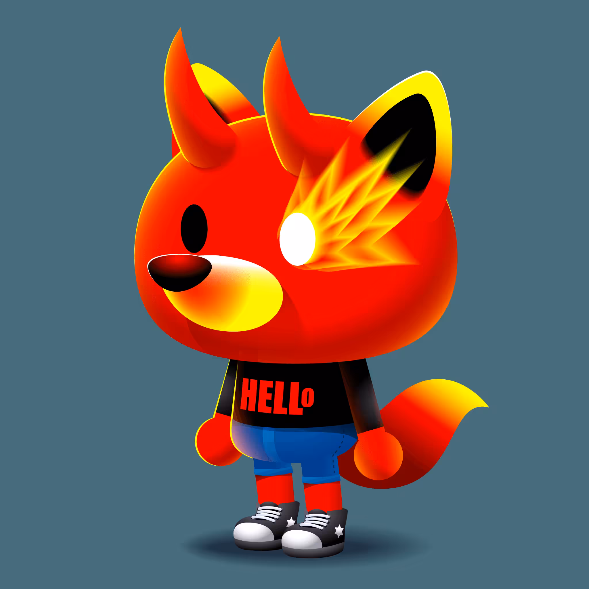 LetsFox #05 ' Red '