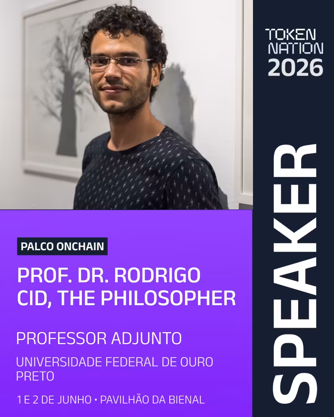 Palestra - Token Nation - 2026 - Palco Onchain - Universidades, Governança e DeSci - Rodrigo Cid, Carlos Frederico e Maria Goreti