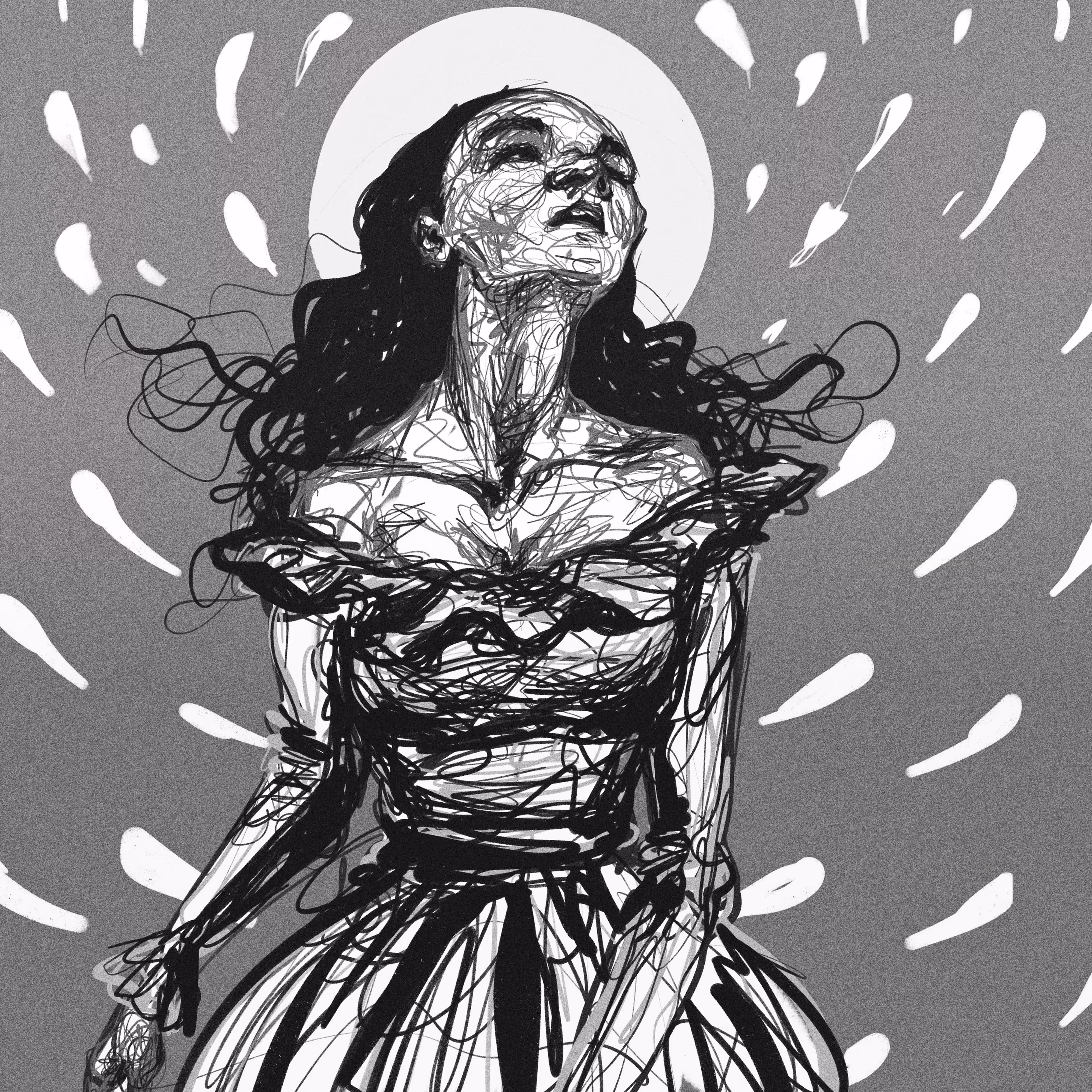 Feeling of freedom (B&W version)