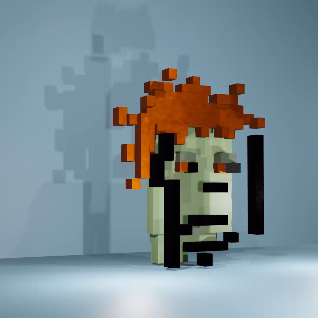 3d Pixel punk #1