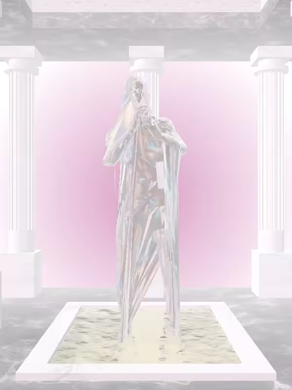HeavenComputer: The Cheering Holographic Glow Woman #371