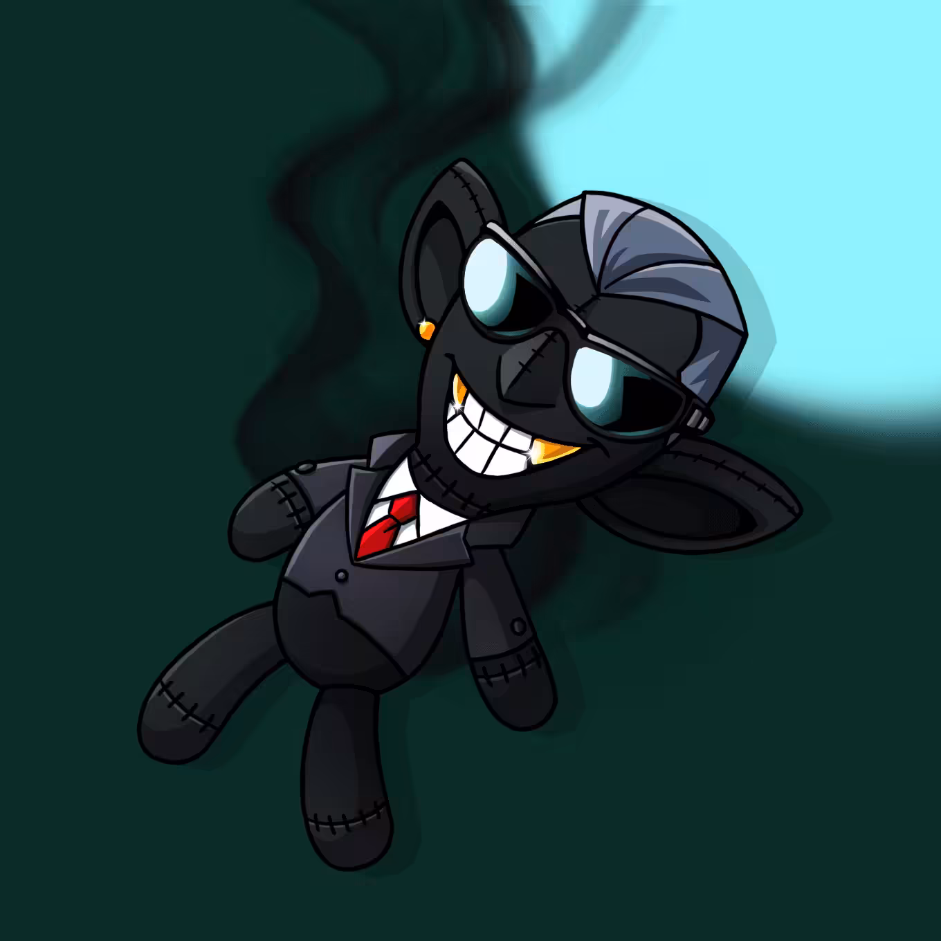 #8605 Sneaky Vampire Teddy