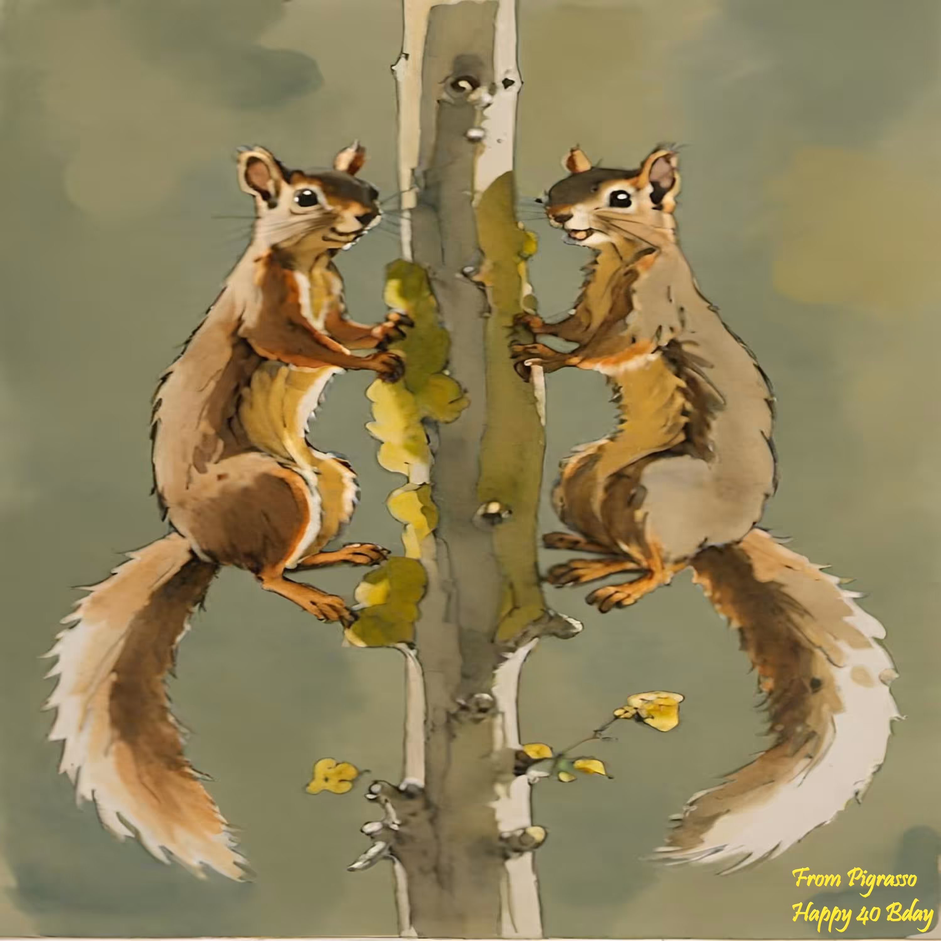 Happy 40 th Birthday Squirrel