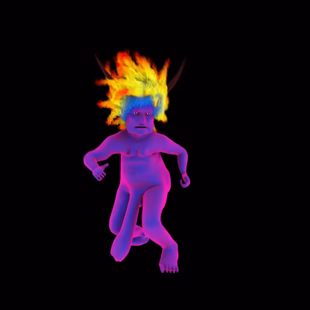The WINDY MAN as Boris Johnson as QAnon Shaman