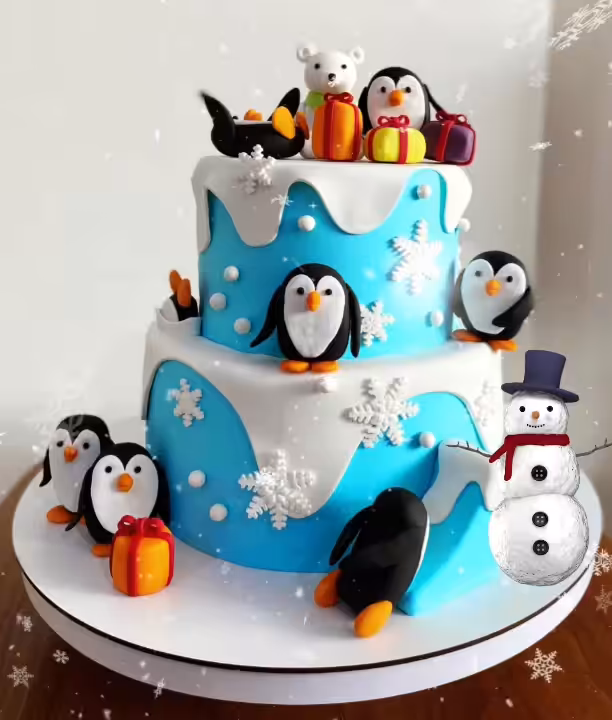  Penguin Cake
