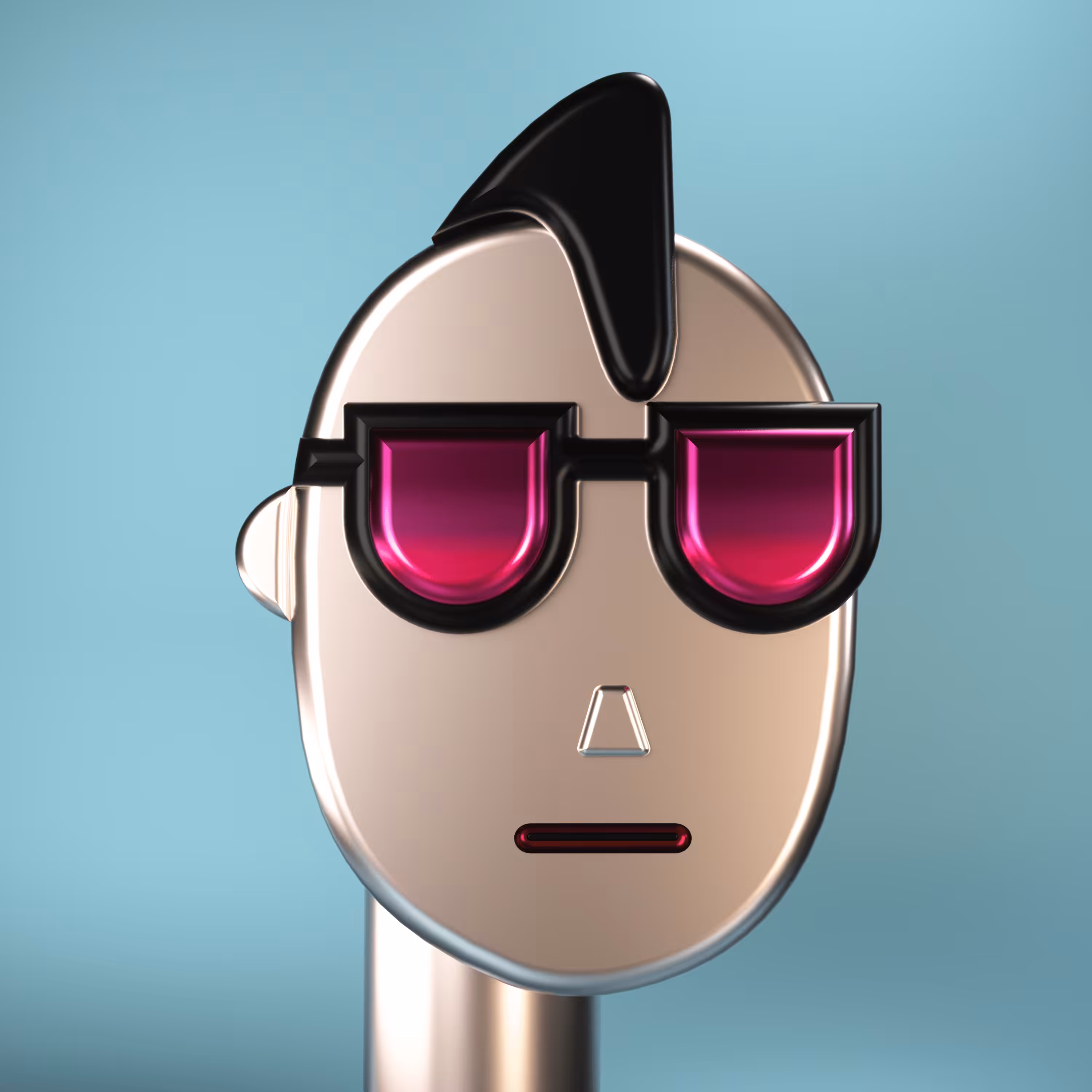 3D Chrome Punk #1077