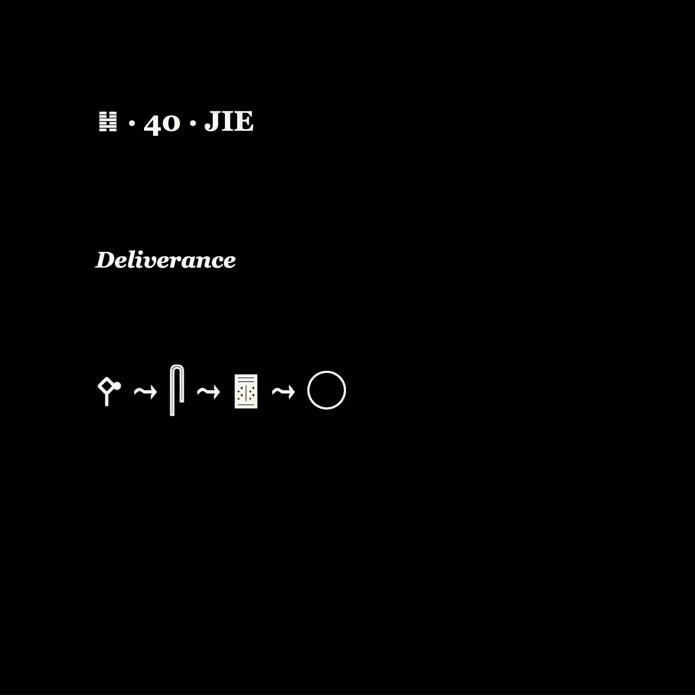 U+40 // DELIVERANCE
