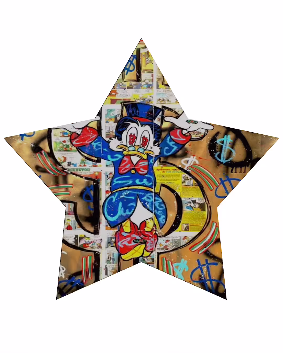 3D Crypto star Scrooge