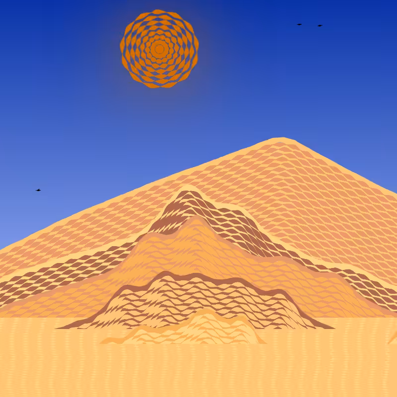 Painted Mountain Sunset #136