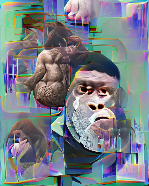 Ape in, all or nothing (pixray_genesis)