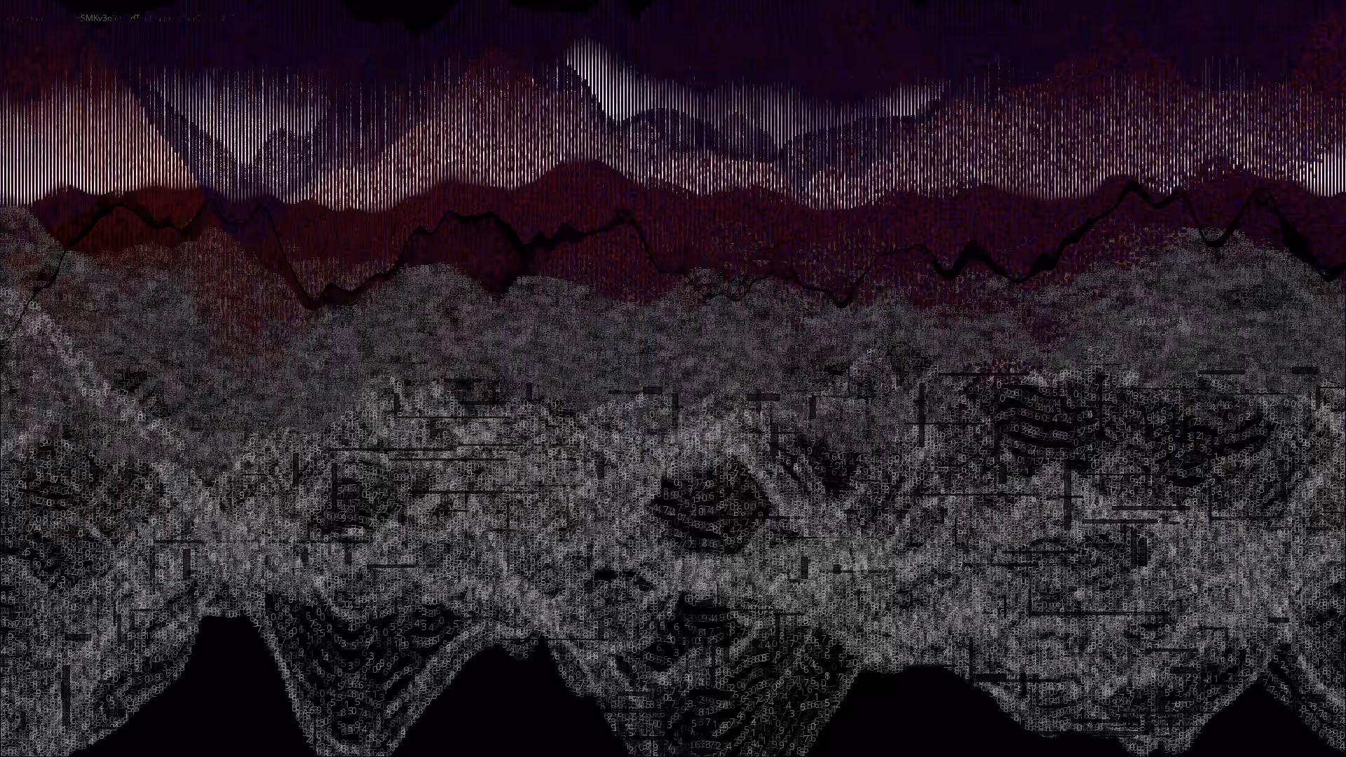 Pixel rain in a data landsacape #25