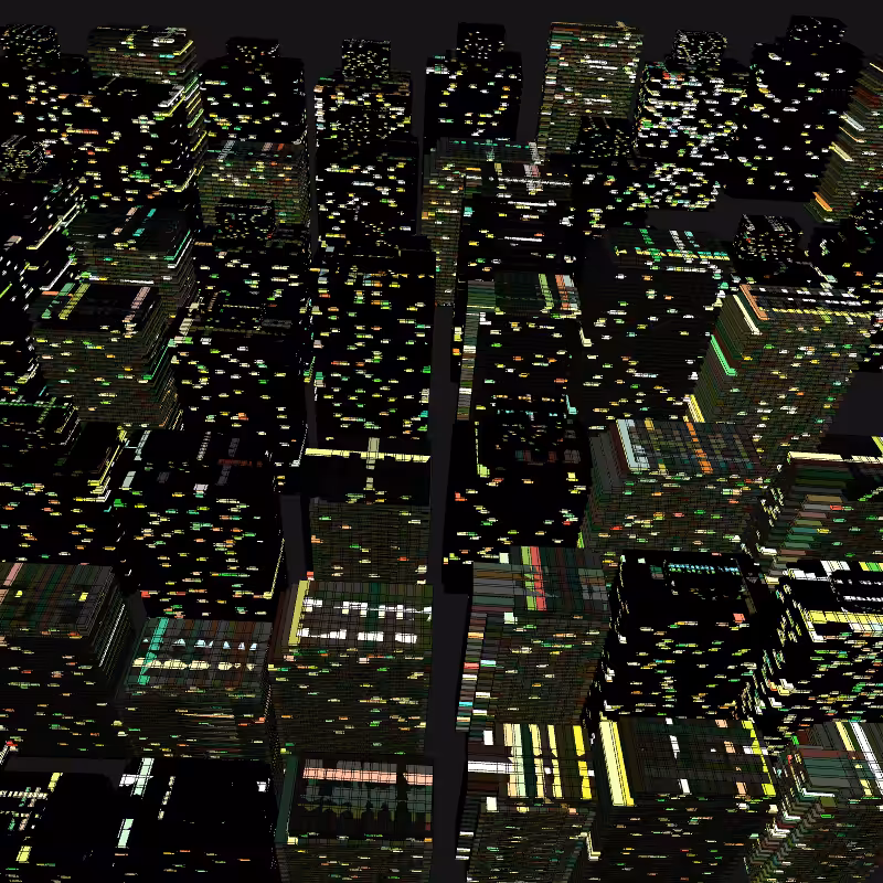 Night city glow #74