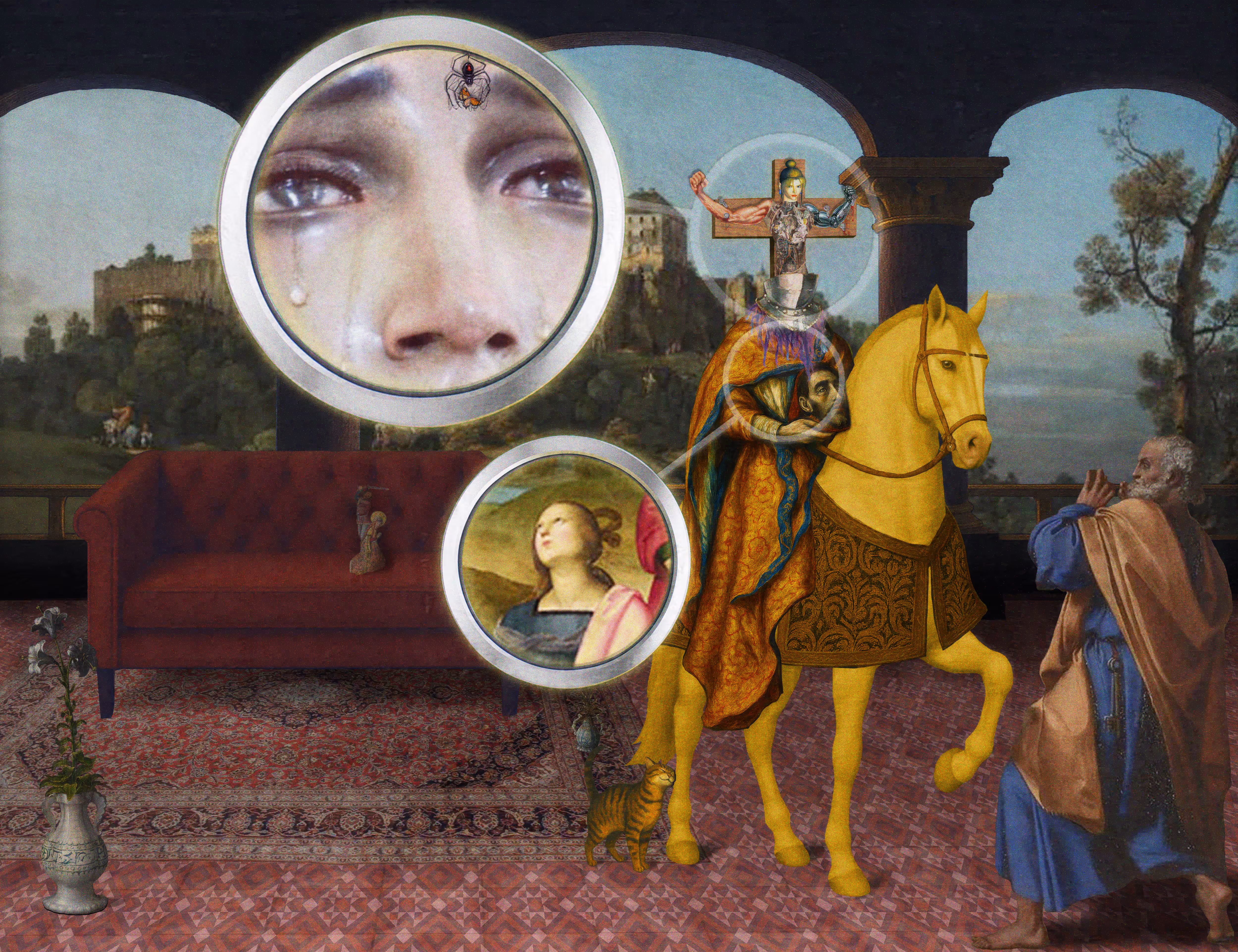 The Pilgrim’s Living Room Crucifixion; Mona Lisa Hyper-Gamble #153