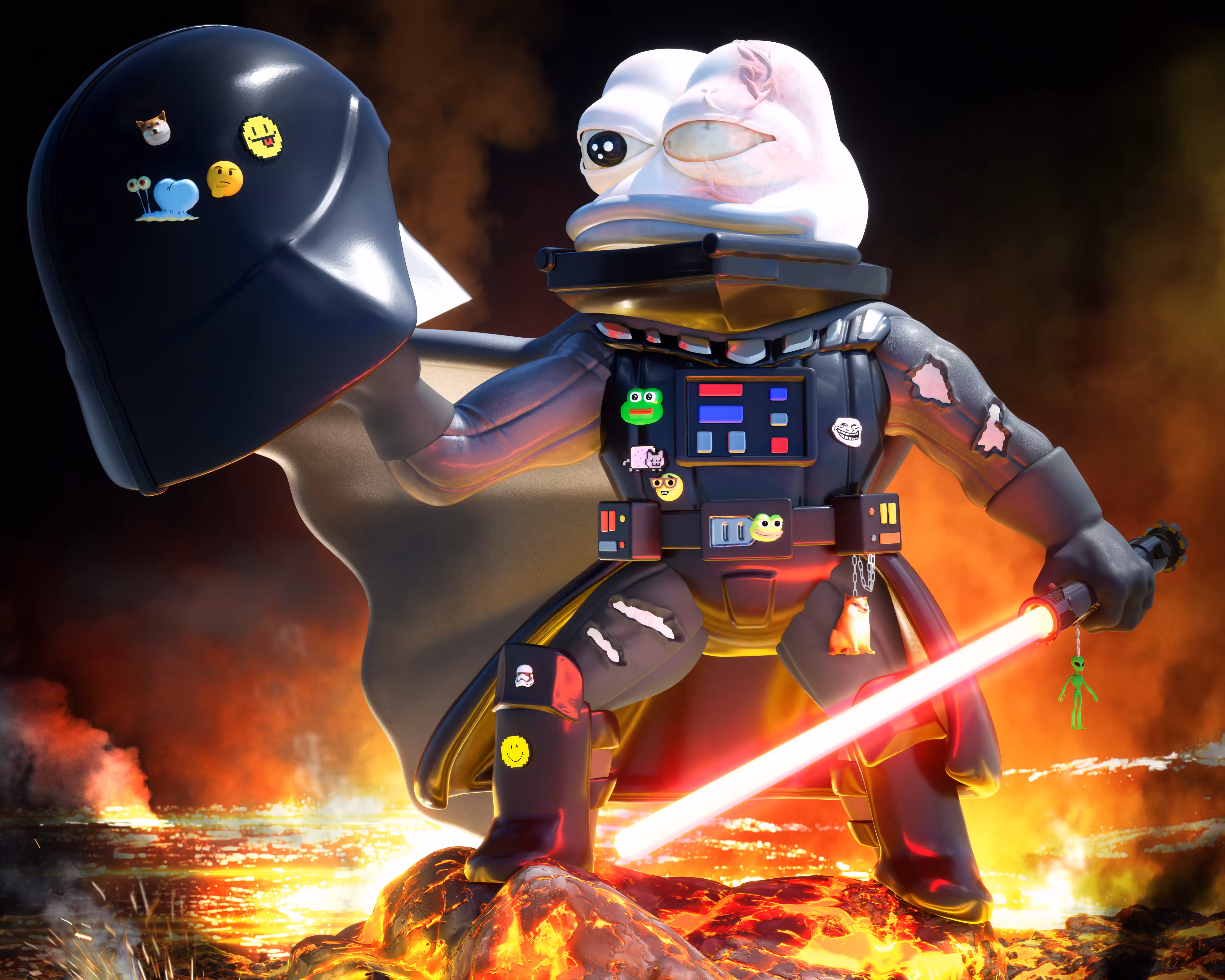 🌋Invincible Vader Pepe 🔥