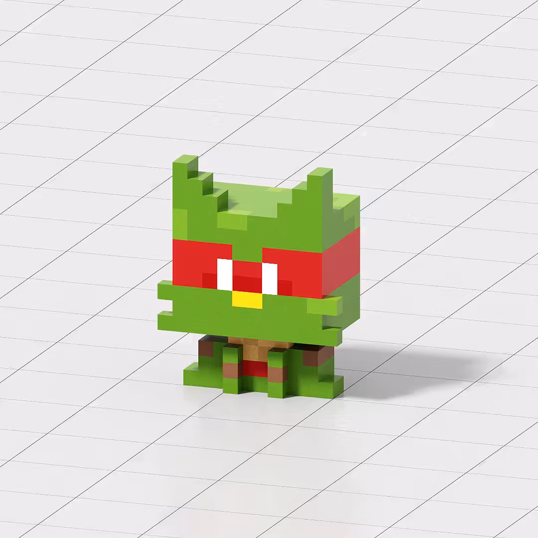 Crypto Voxel Cat #004