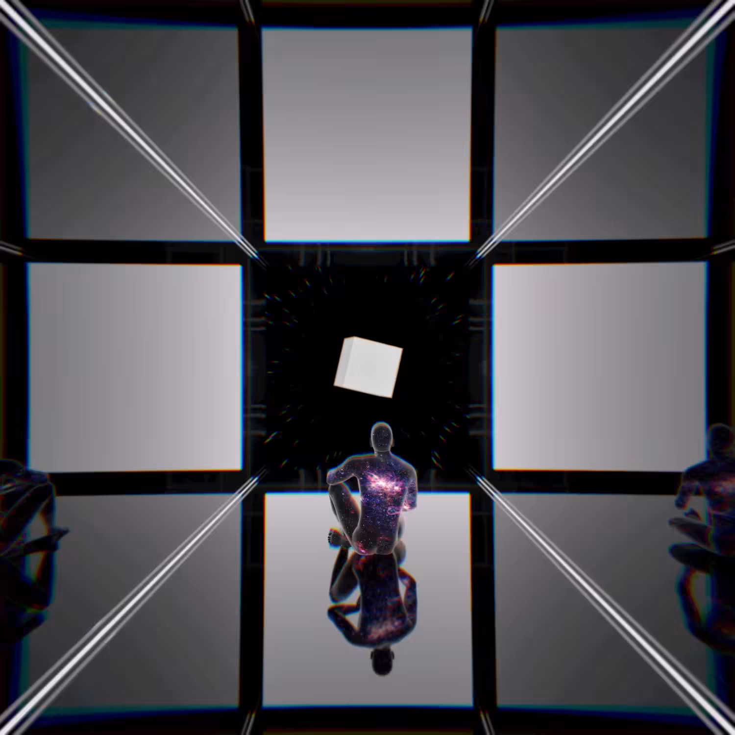 Each star is a paintdrop