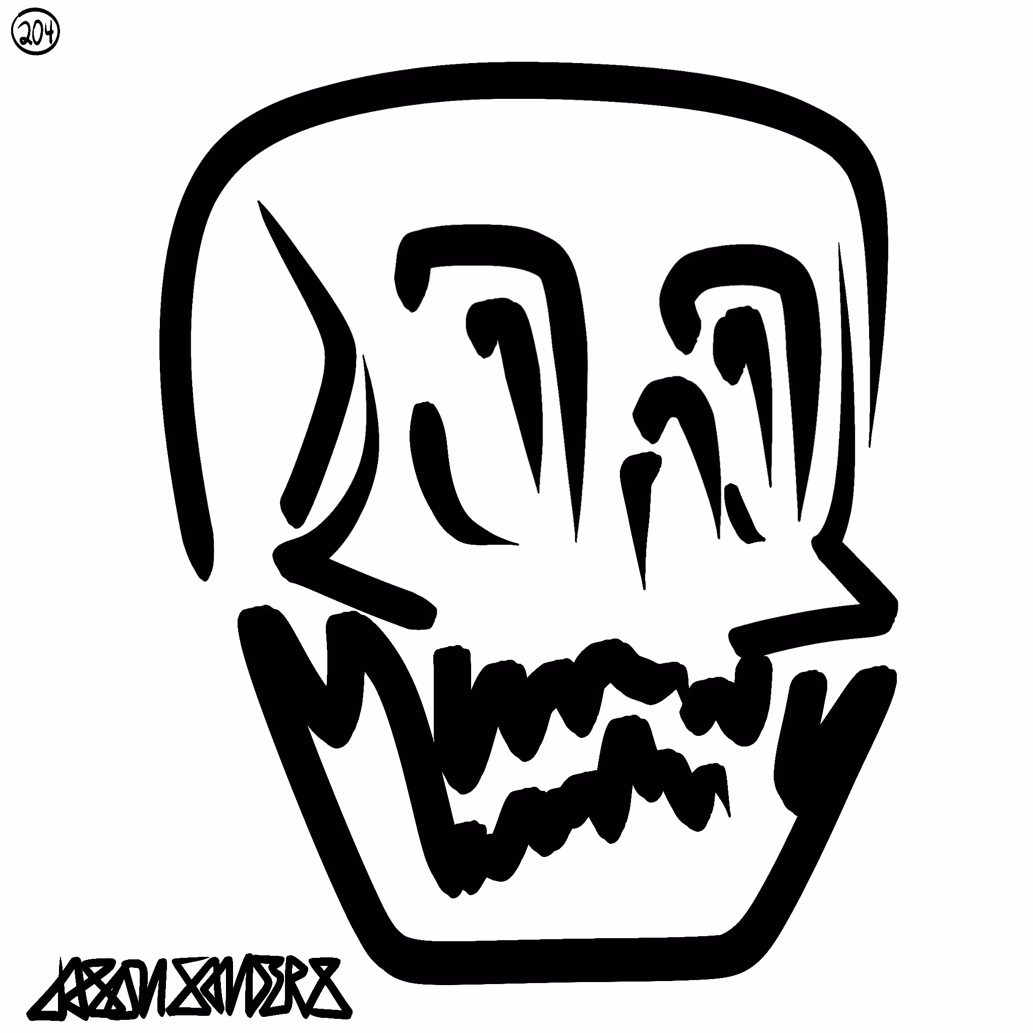 Skull Lines “Forty Seven” By DrainedEye | #204