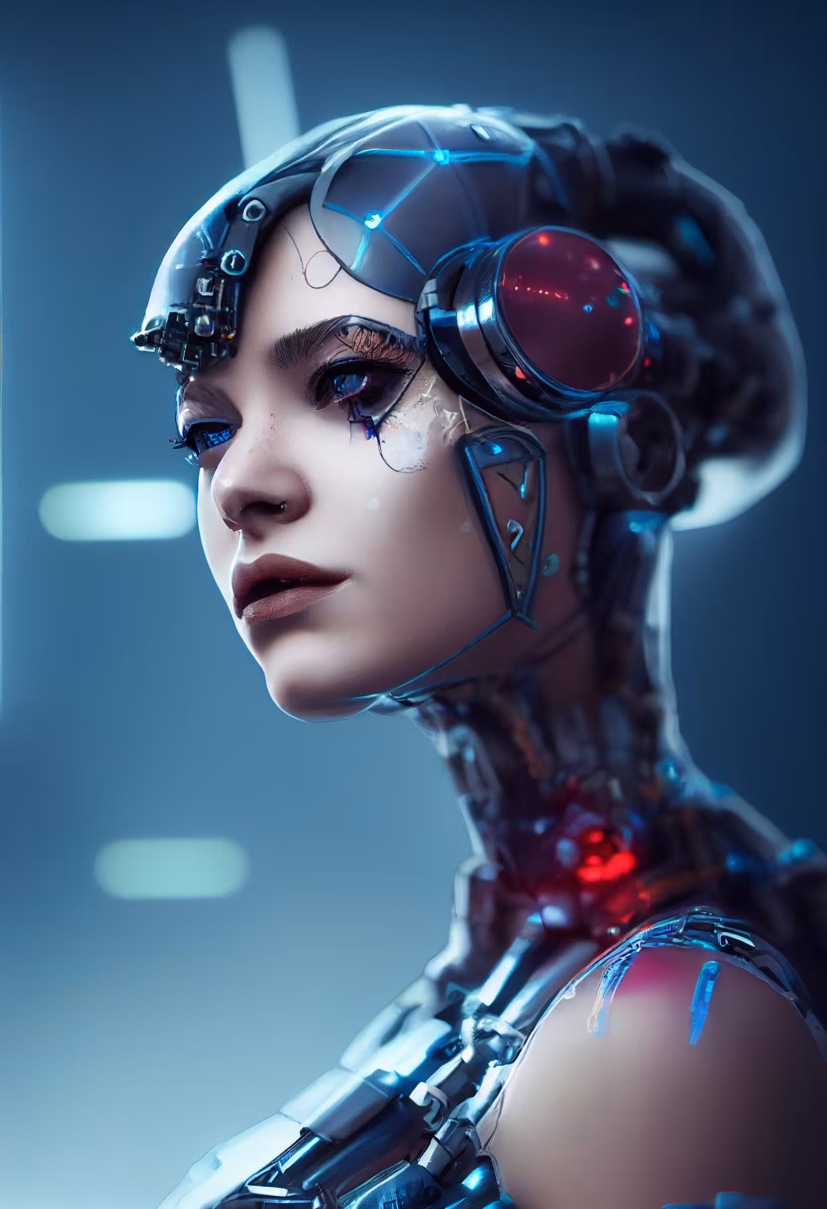99 SQUAD CYBER AI: Cyborg Girl Modern