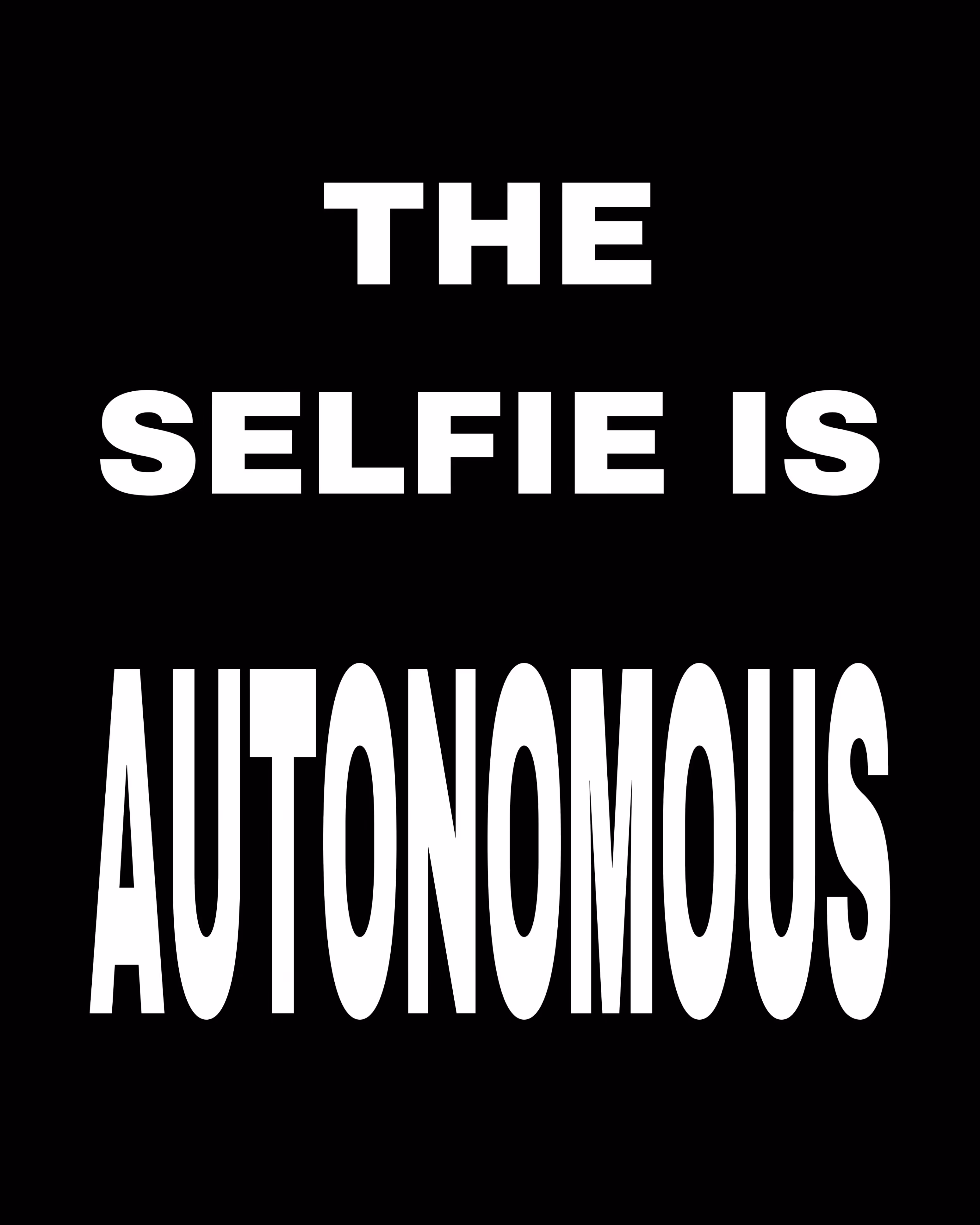 The Selfie is Autonomous