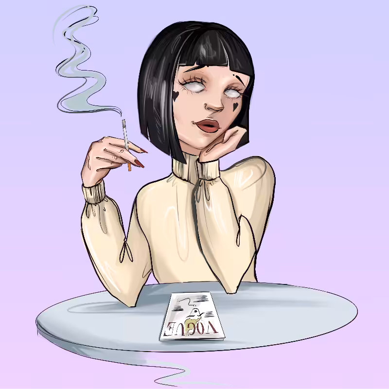 Girl at the table #14