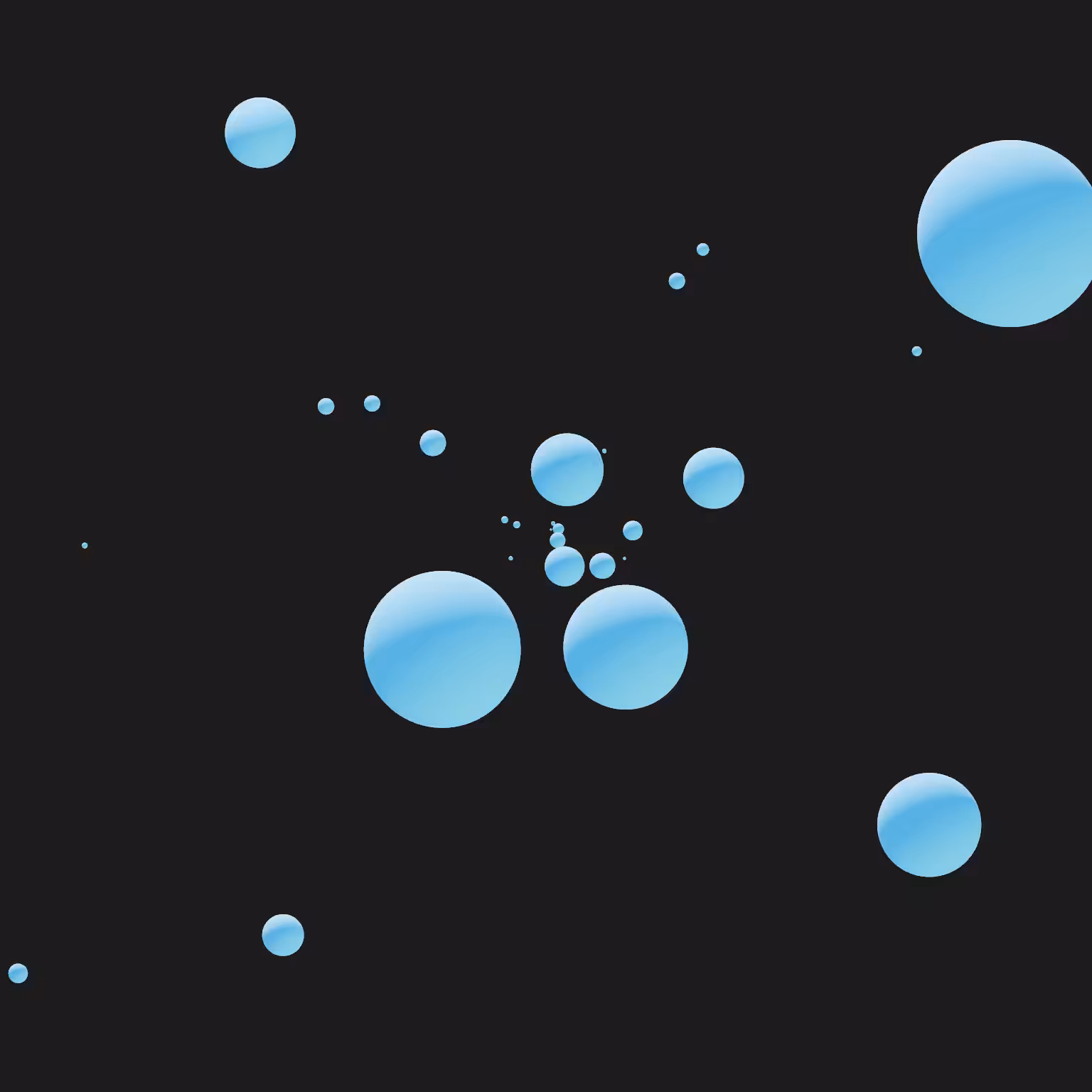 Space: The sky is black, marbles are blue, everything spins and I love you