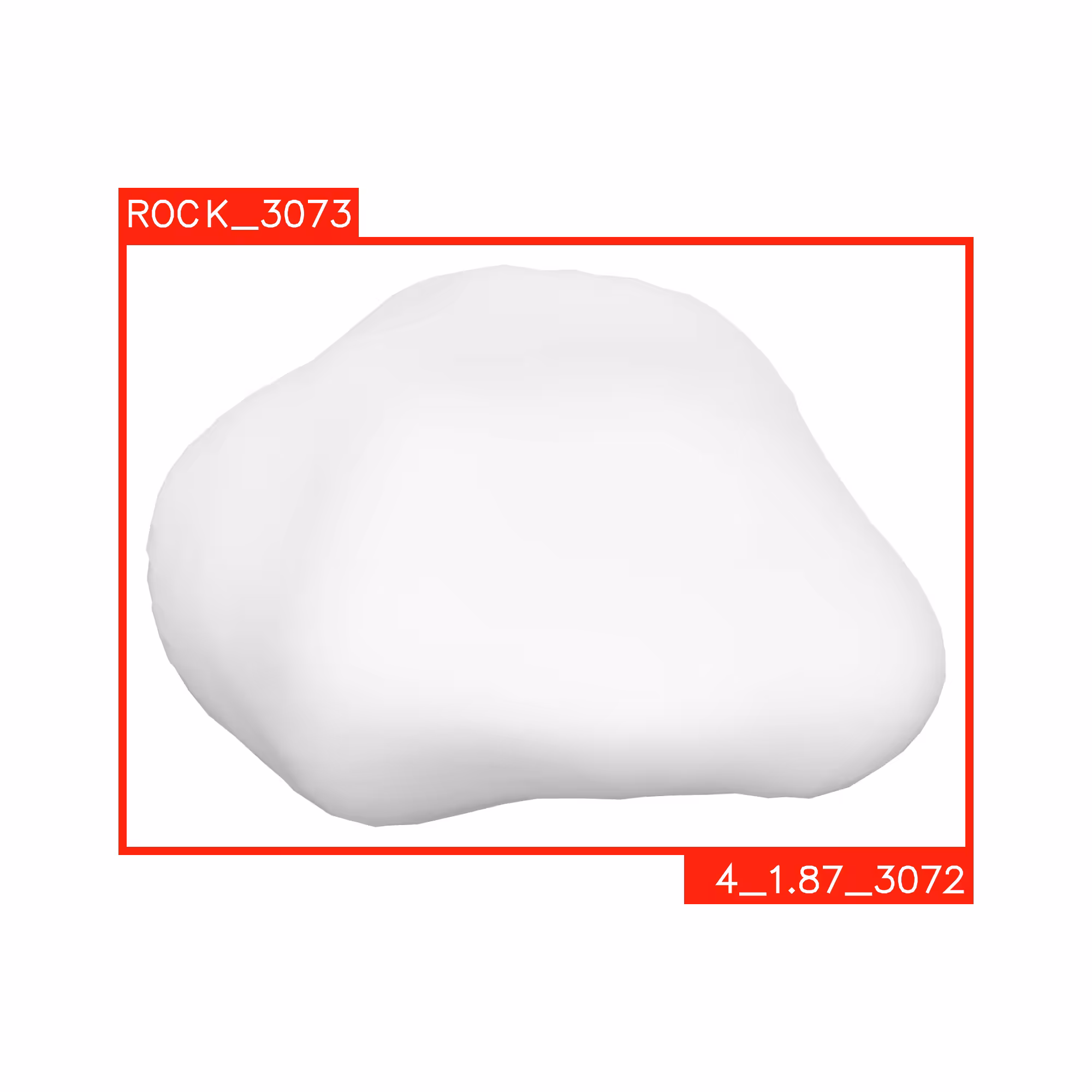 UNSHADED ROCKS: ROCK 3073