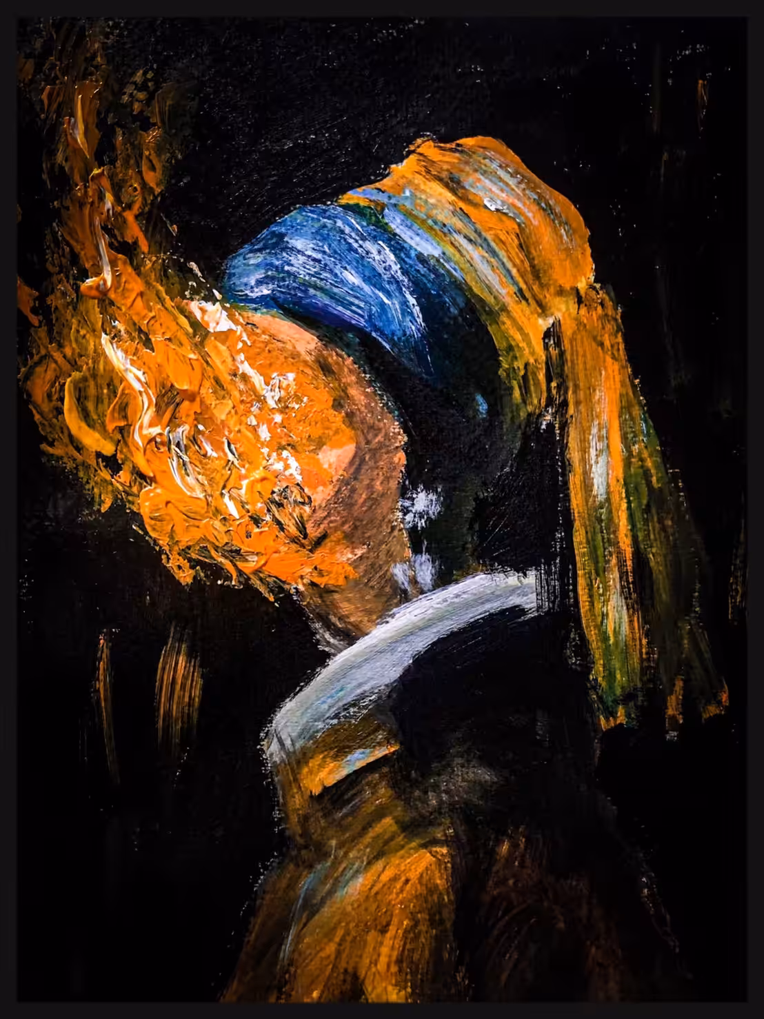 Girl with fire