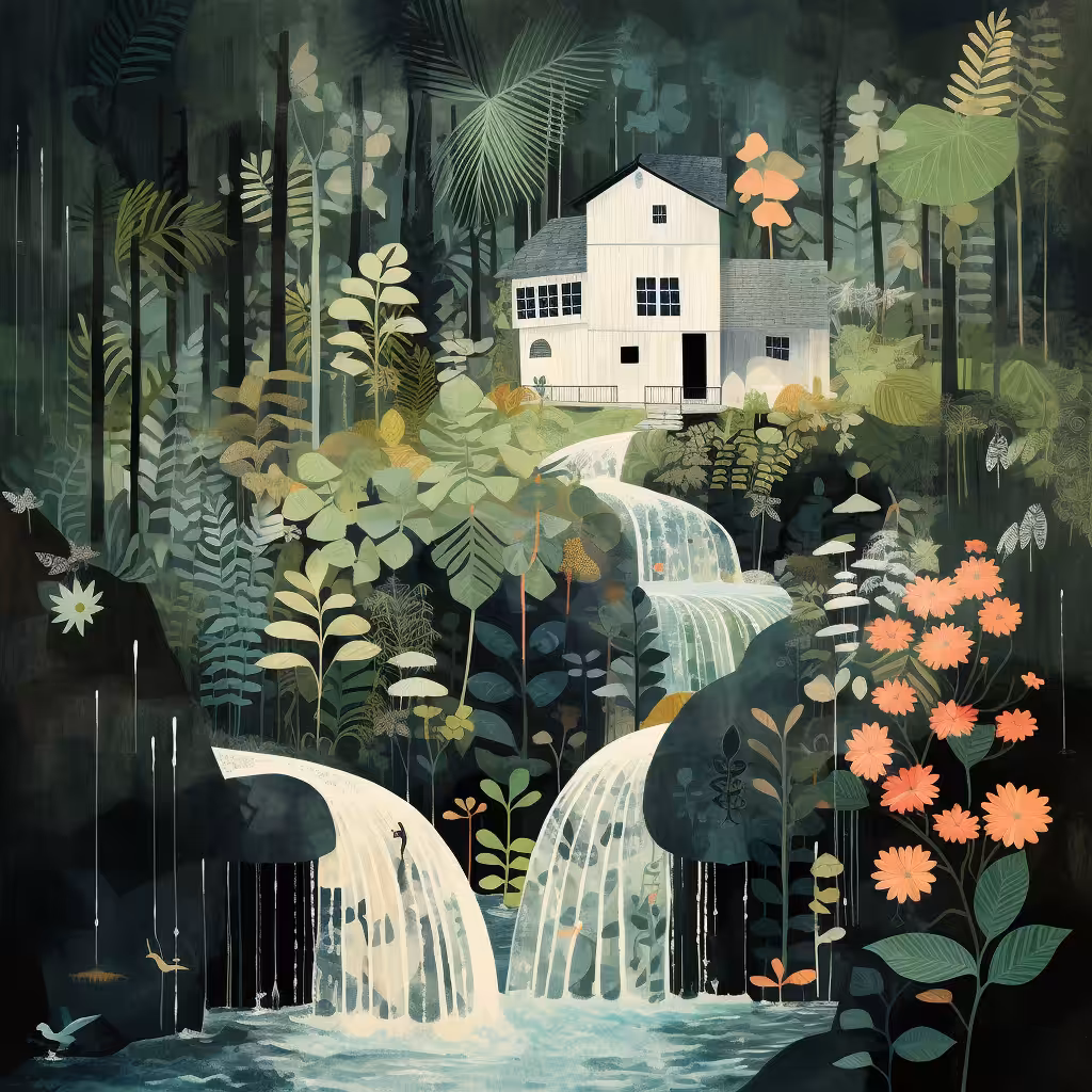 Waterfall house #9