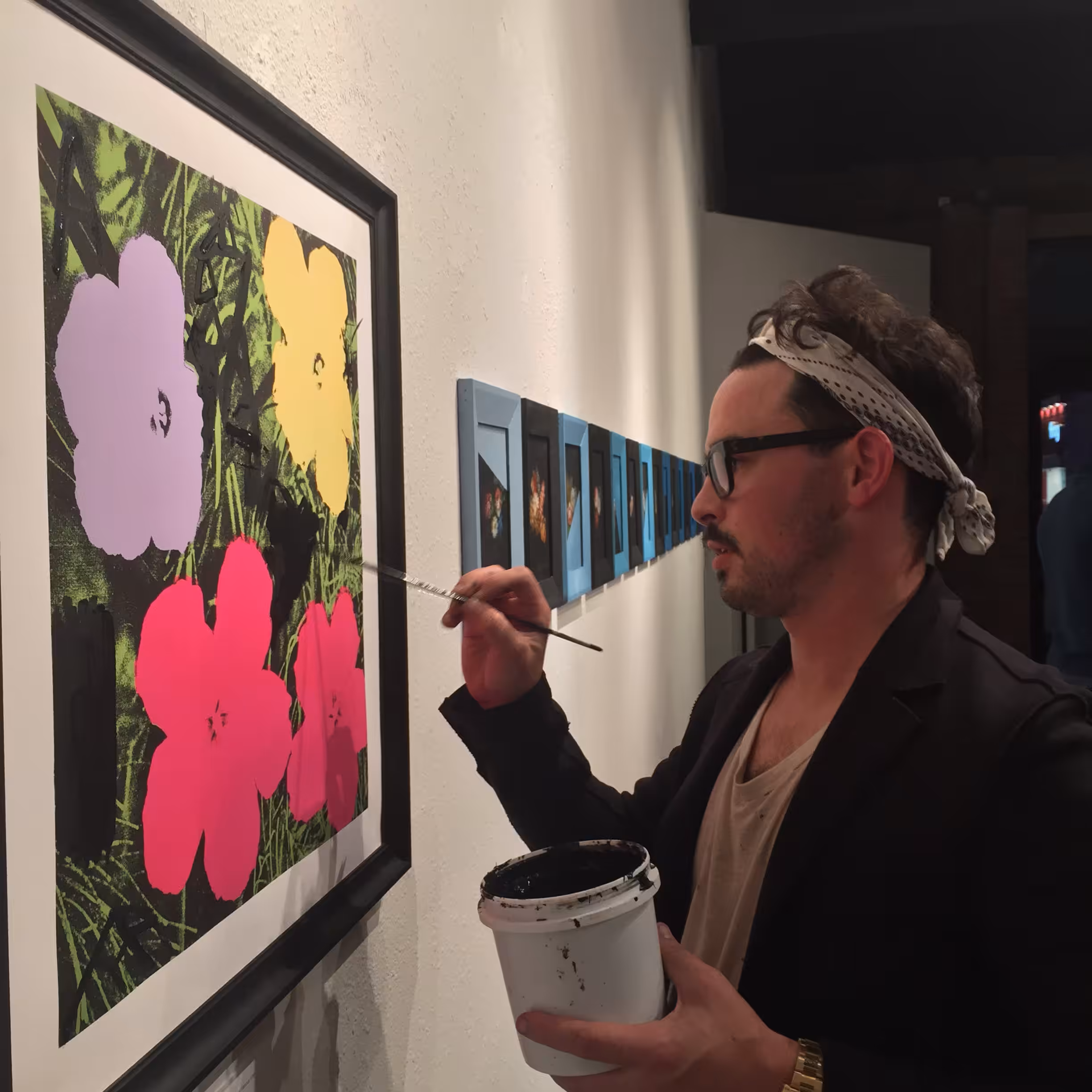 Matty Mo defacing Warhol