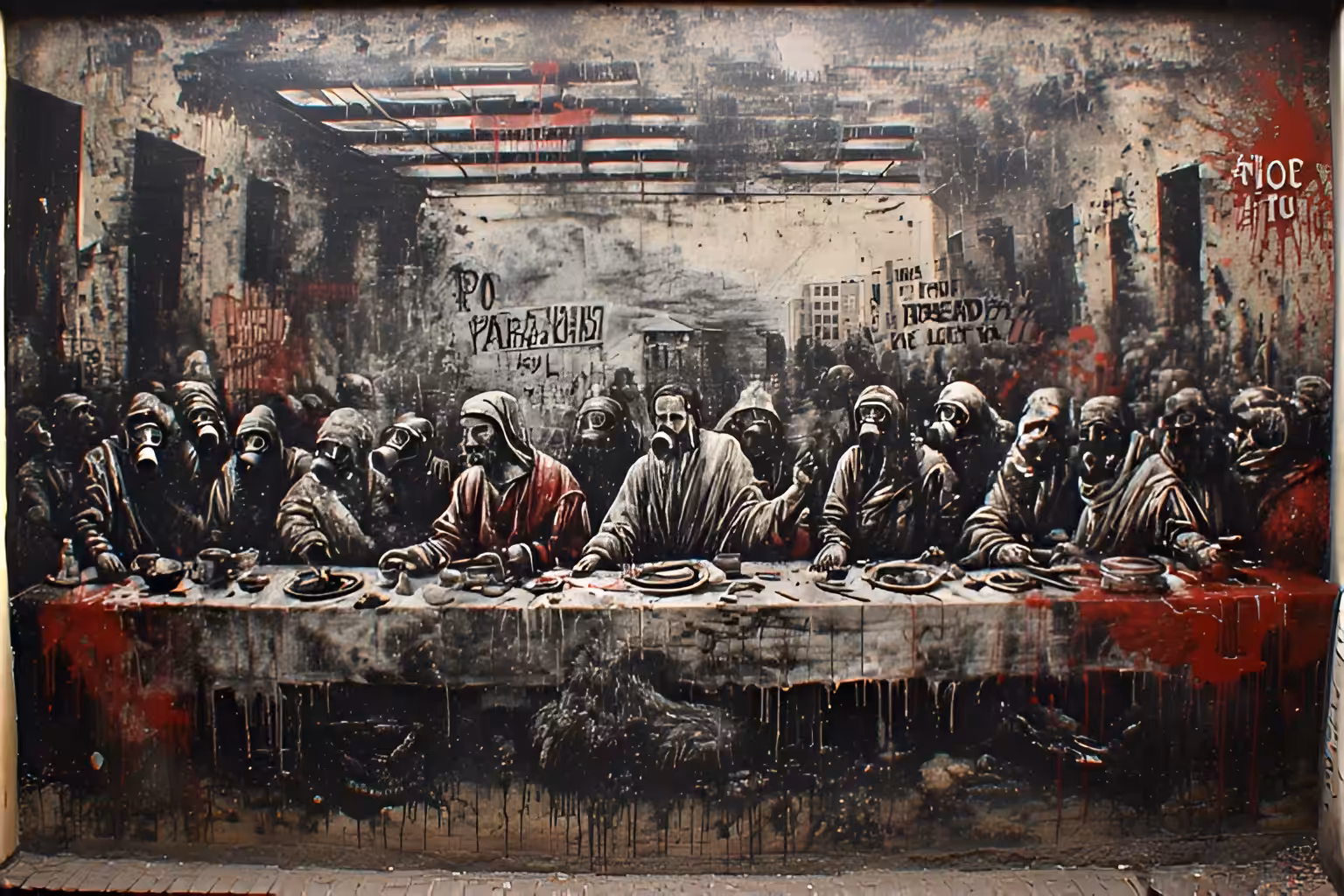 "The Last Supper" revisited by Banksy