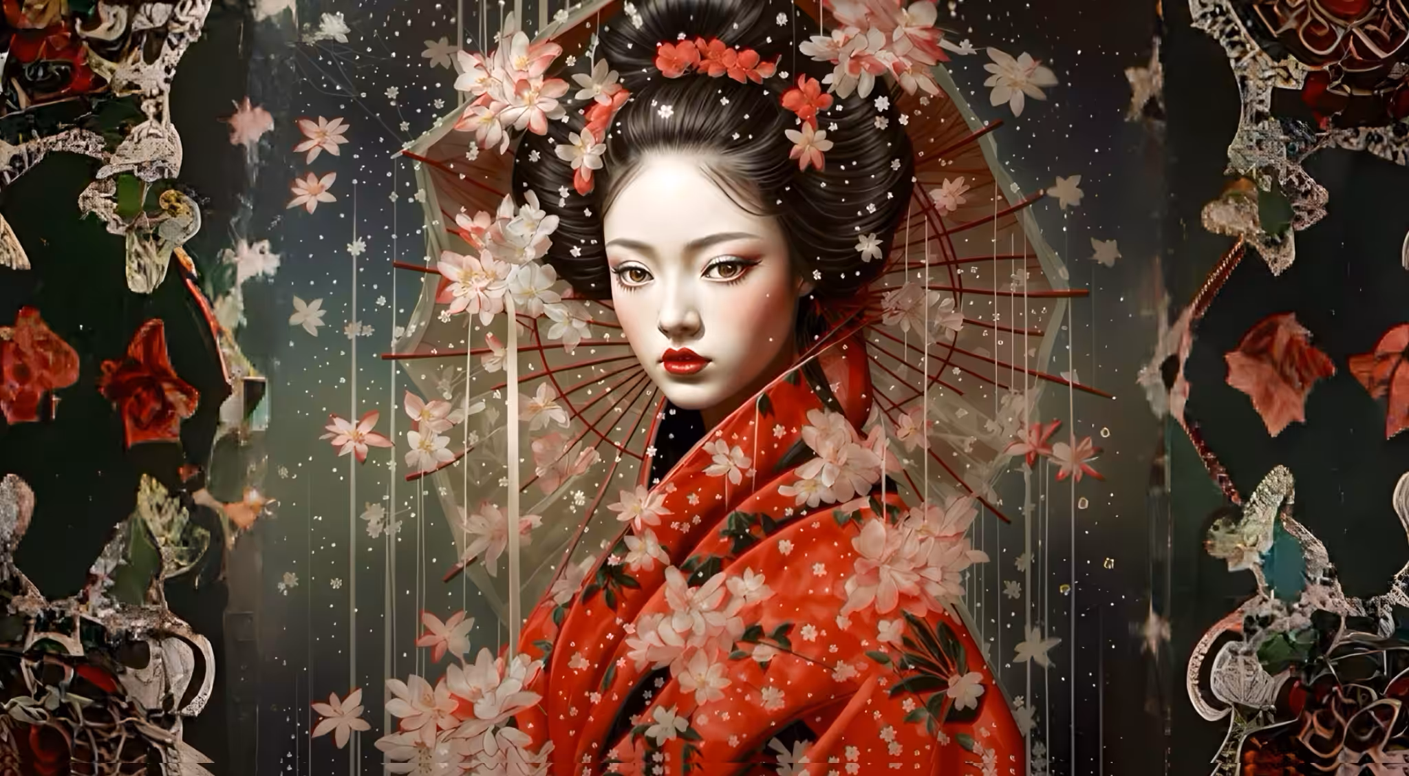 Sakura in the Winter Storm