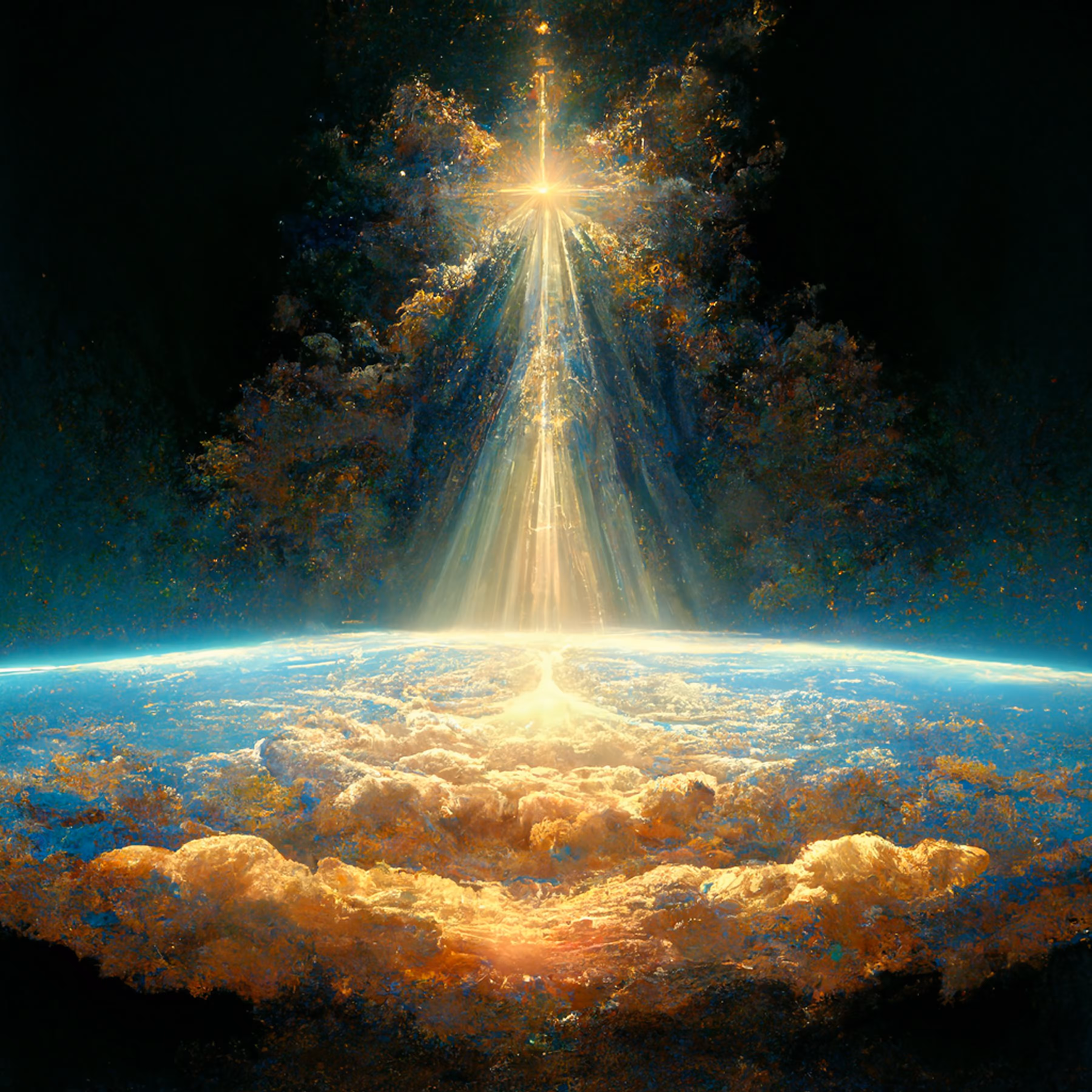 In the Beginning 01 Bible Art by Sollog