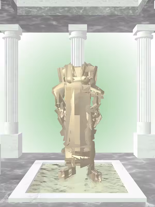 HeavenComputer: The Phone Calling Faded Gold Woman #3065