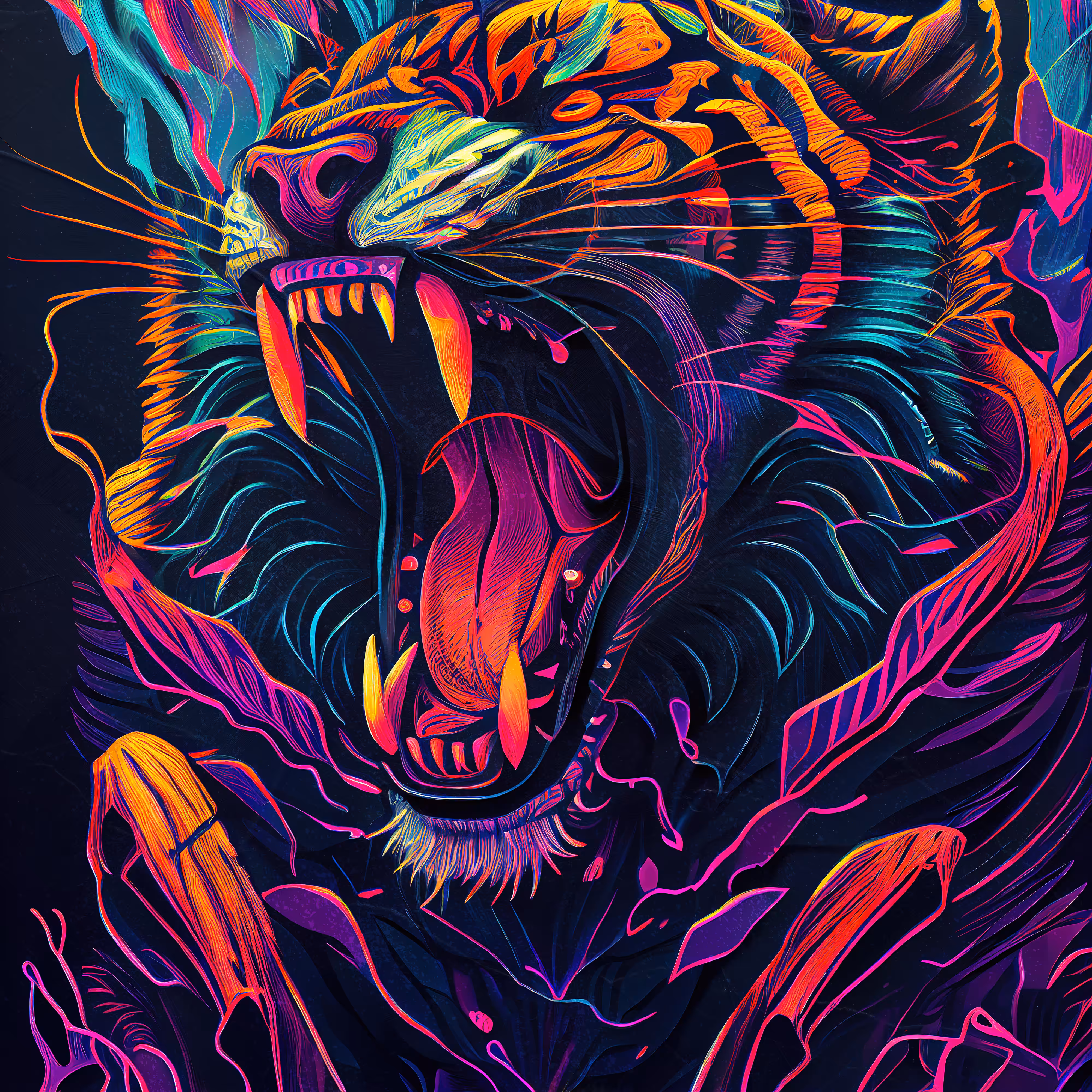 EPIC 😱 ART: Tiger Roar IV