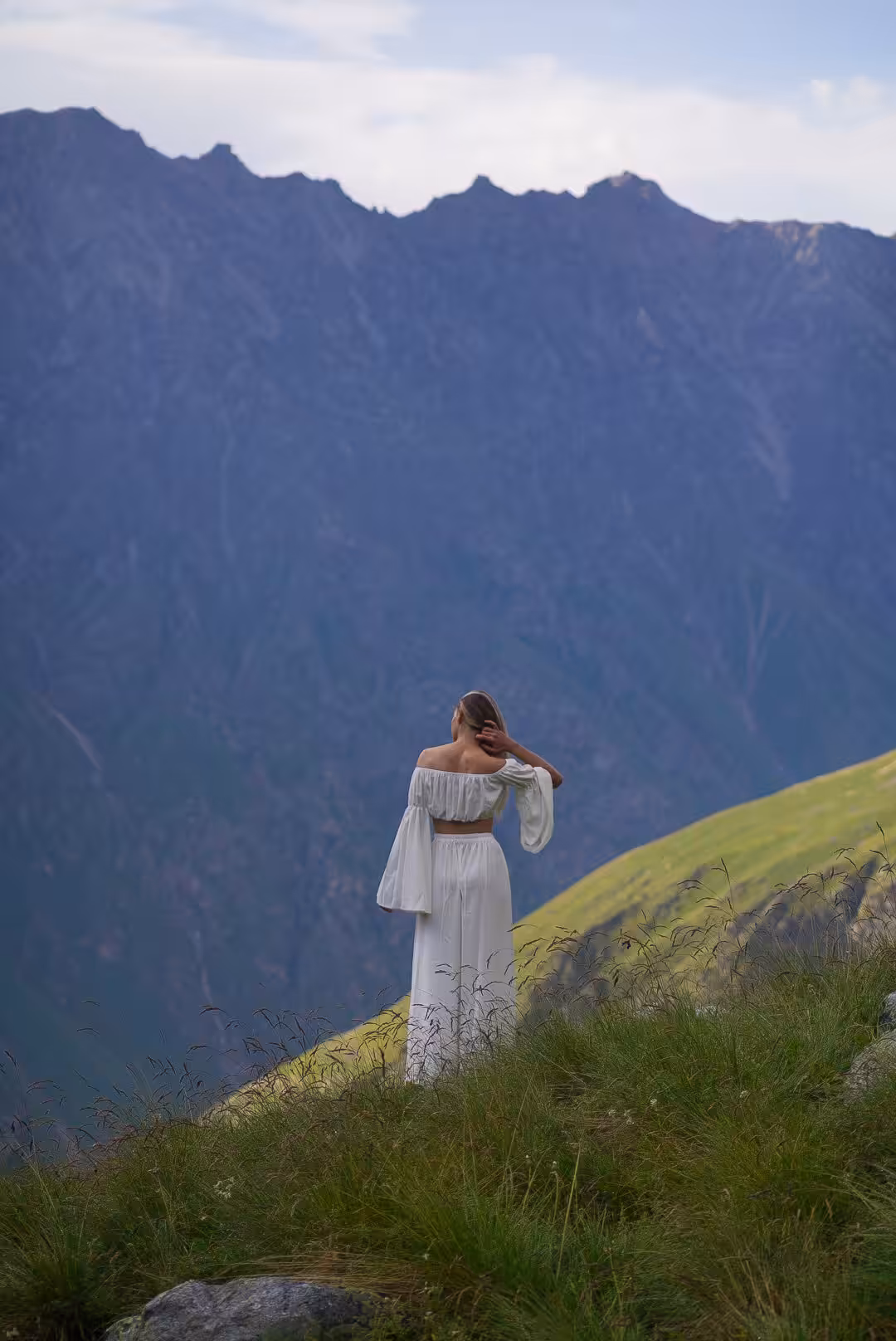 High in the mountains