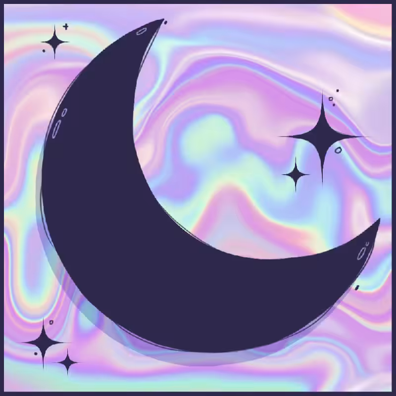 Moon #11 Dark Holo [rare animated]