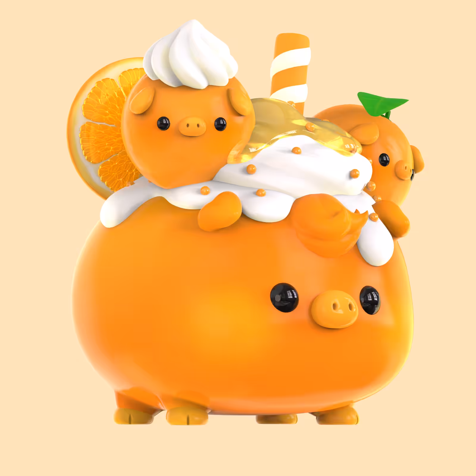 010 Booka : Orange Cupcake